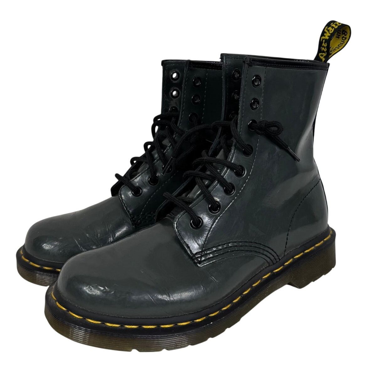 Dr. Martens Boots 1460 W Patent Lamper Lace Up Boots