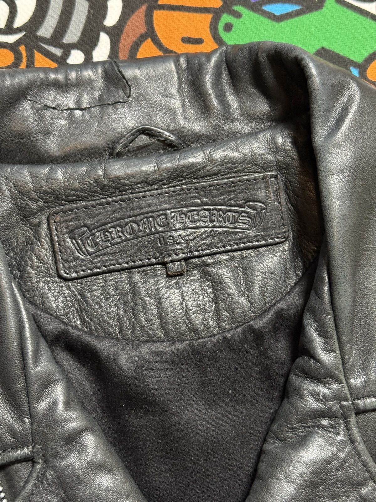 Chrome Hearts Chrome Hearts Vintage Leather Biker Jacket Size US M / EU 48-50 / 2 - 3 Thumbnail