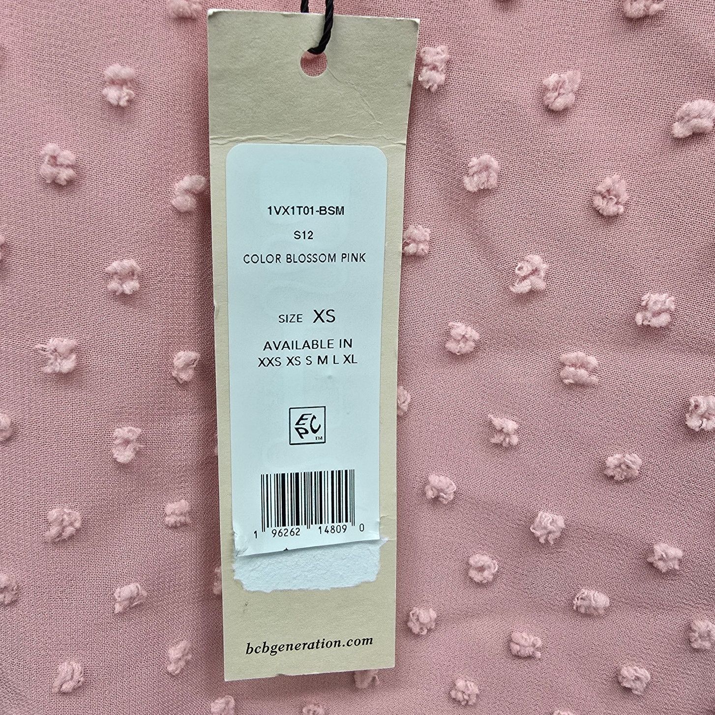 Bcbgmaxazria NWT $88 BCBGeneration Swiss Dot Long Sleeve Tie Front Top XS Size XS / US 0-2 / IT 36-38 - 11 Thumbnail