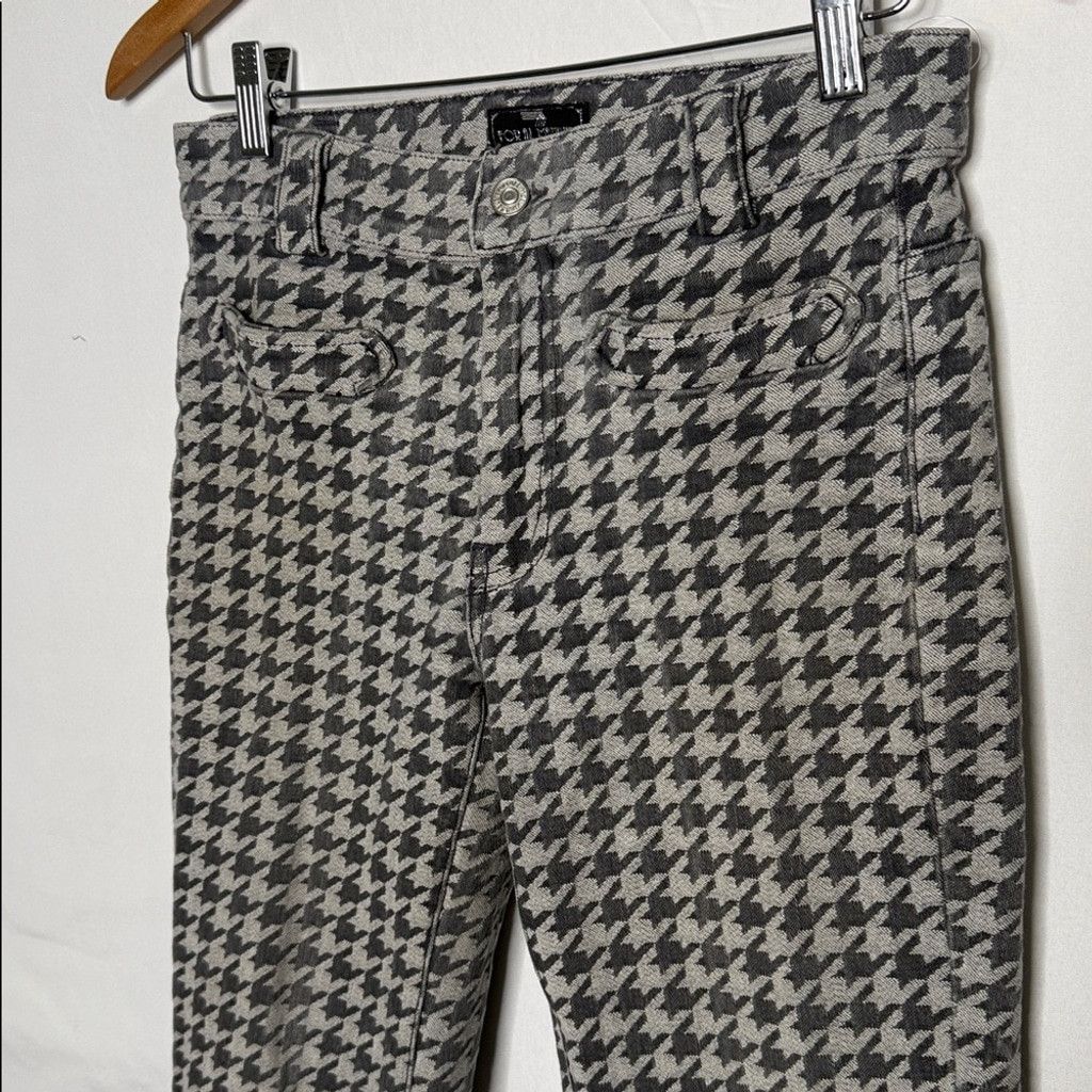 7 For All Mankind Limited 7 for all mankind houndstooth boot cut jeans sz 28 Size 28" / US 6 / IT 42 - 2 Thumbnail