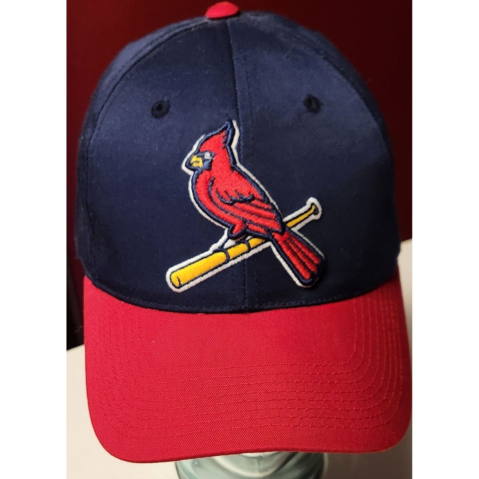 MLB VINTAGE St Louis Cardinals MLB Snapback Hat Cap Adult Adjustable Embroidered Blue Cotton Polyester Canvas Outdoor Cap Unisex Sports Size ONE SIZE - 2 Thumbnail