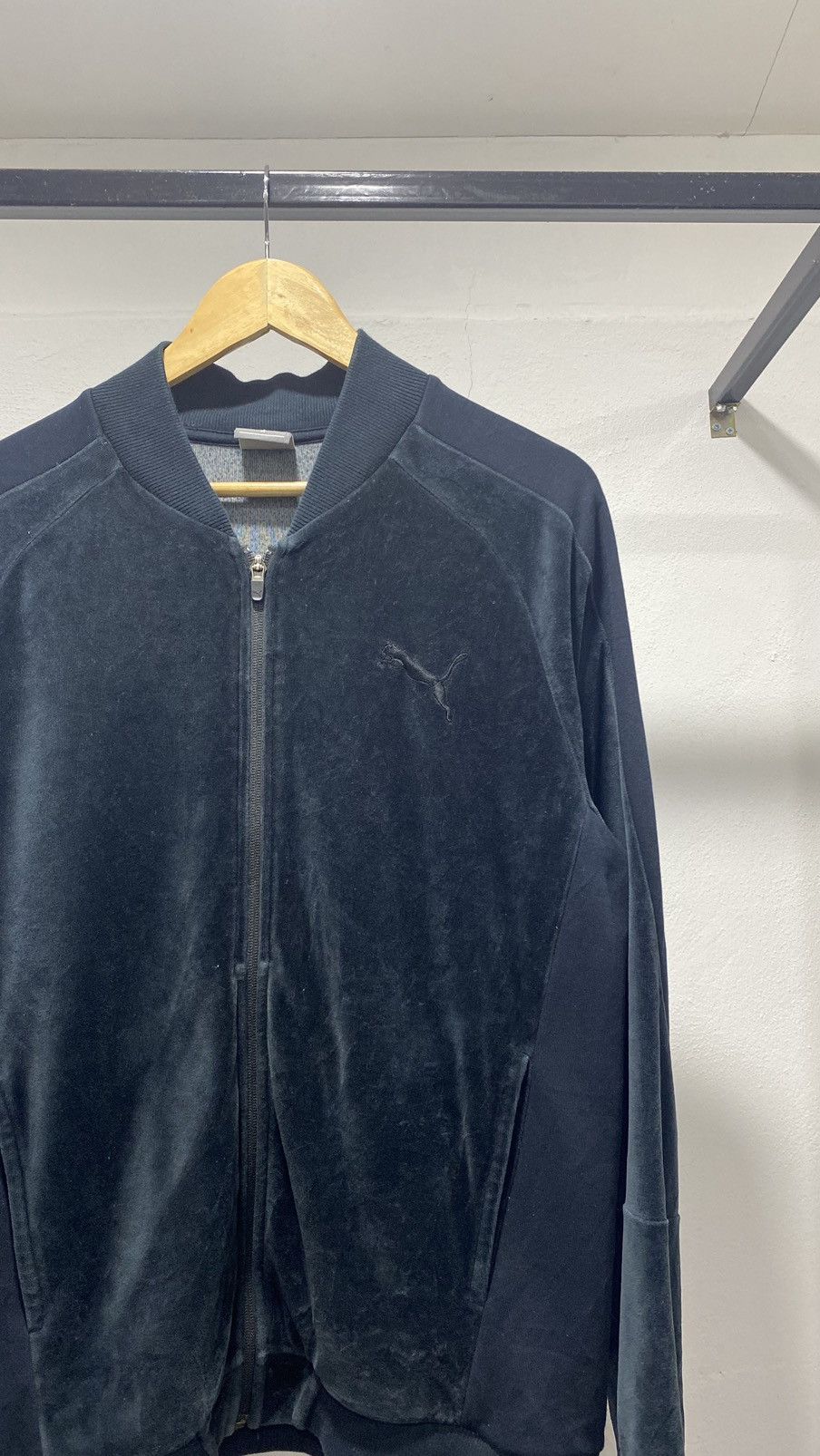 Puma × Velvet × Vintage Puma Velvet Zipper Sweatshirt Size US L / EU 52-54 / 3 - 3 Thumbnail