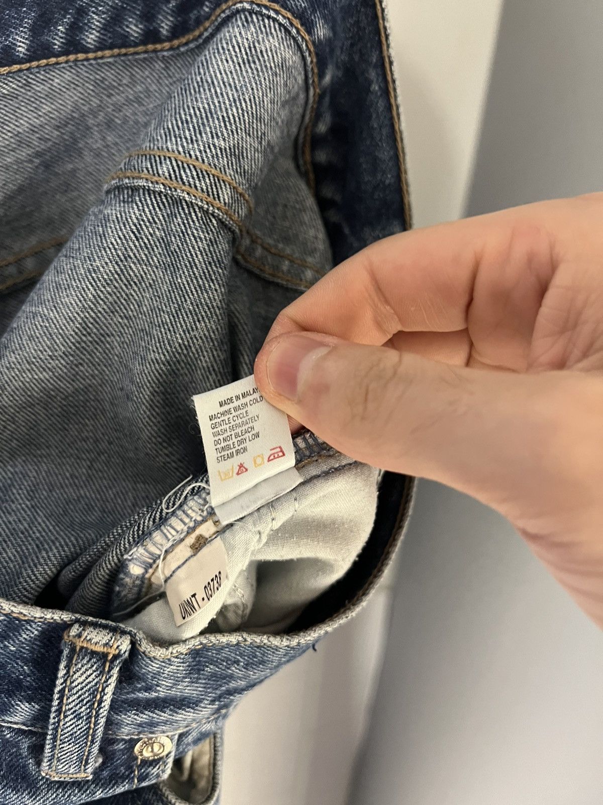 Saint Laurent Paris VINTAGE YVES SAINT LAURENT PARIS RETRO DENIM JEANS WEAR 90s Size US 38 / EU 54 - 20 Thumbnail
