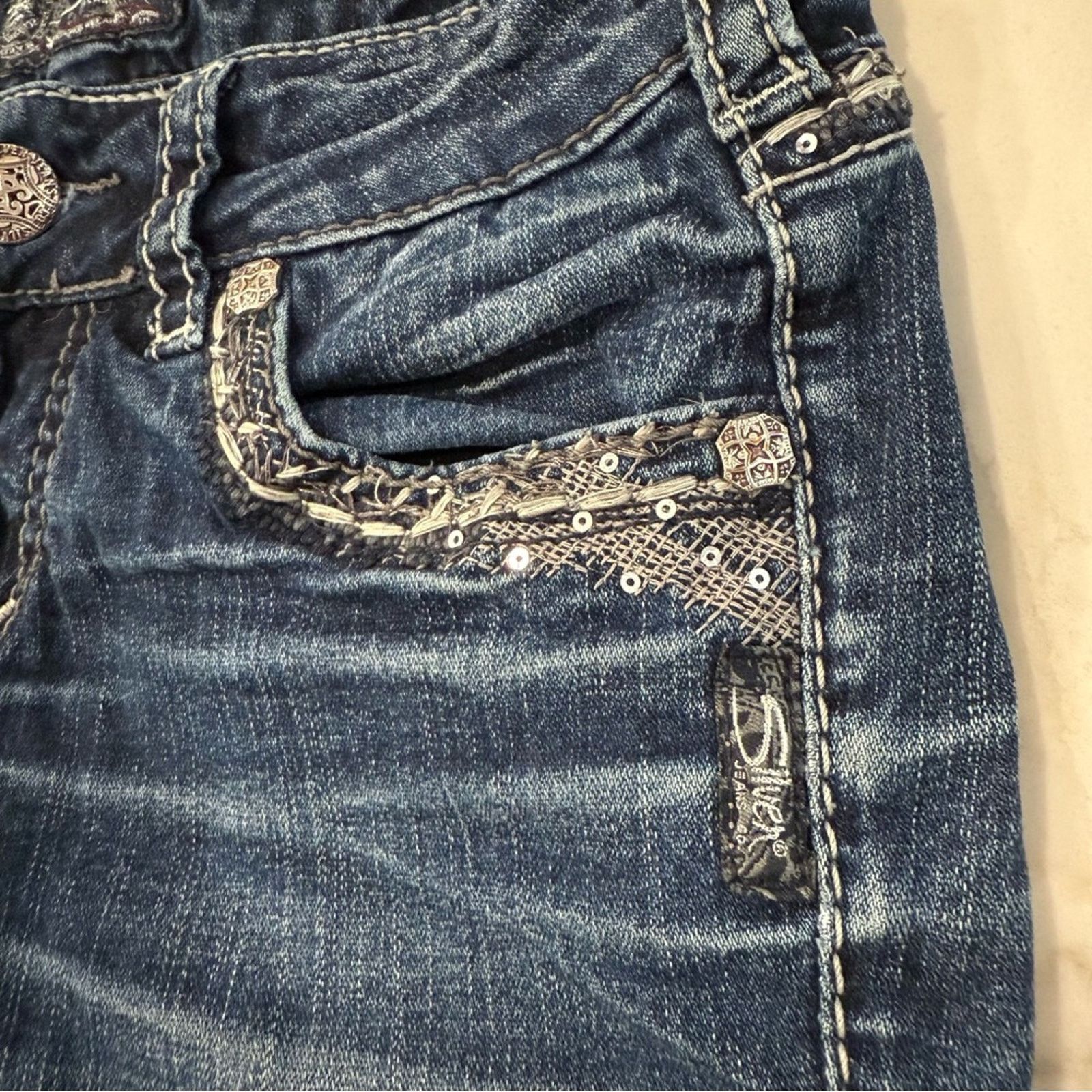 Silver Jeans Co. Silver Suki Mid Boot Denim Jeans Women’s W26xL31 Dark Blue Size 26" / US 2 / IT 38 - 5 Thumbnail