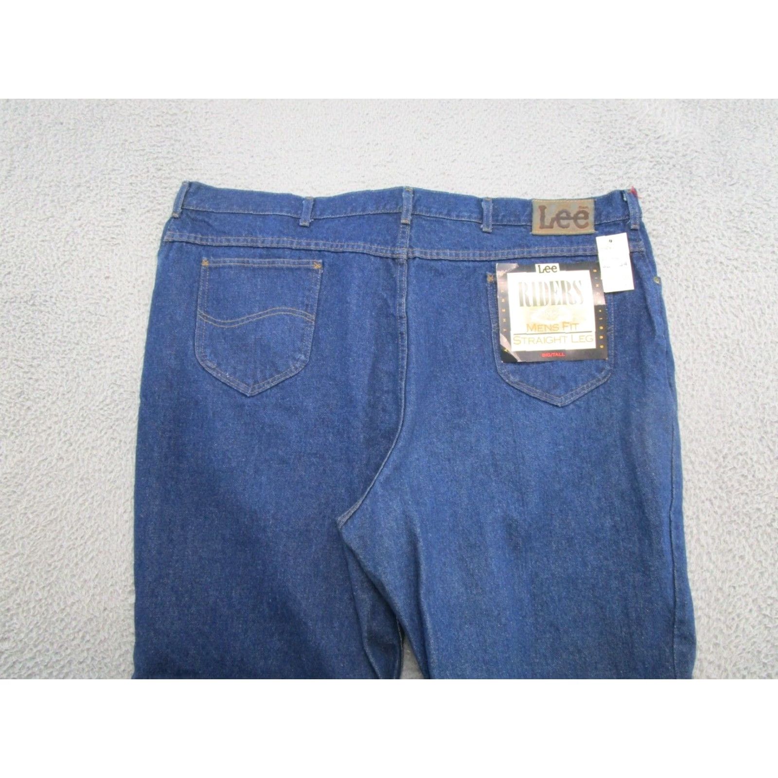 Lee VINTAGE Lee Riders USA Made Blue Denim Jeans Straight Leg Big & Tall 50x34 Mens Jeans Blue USA Straight 50 34 New Size US 34 / EU 50 - 3 Thumbnail