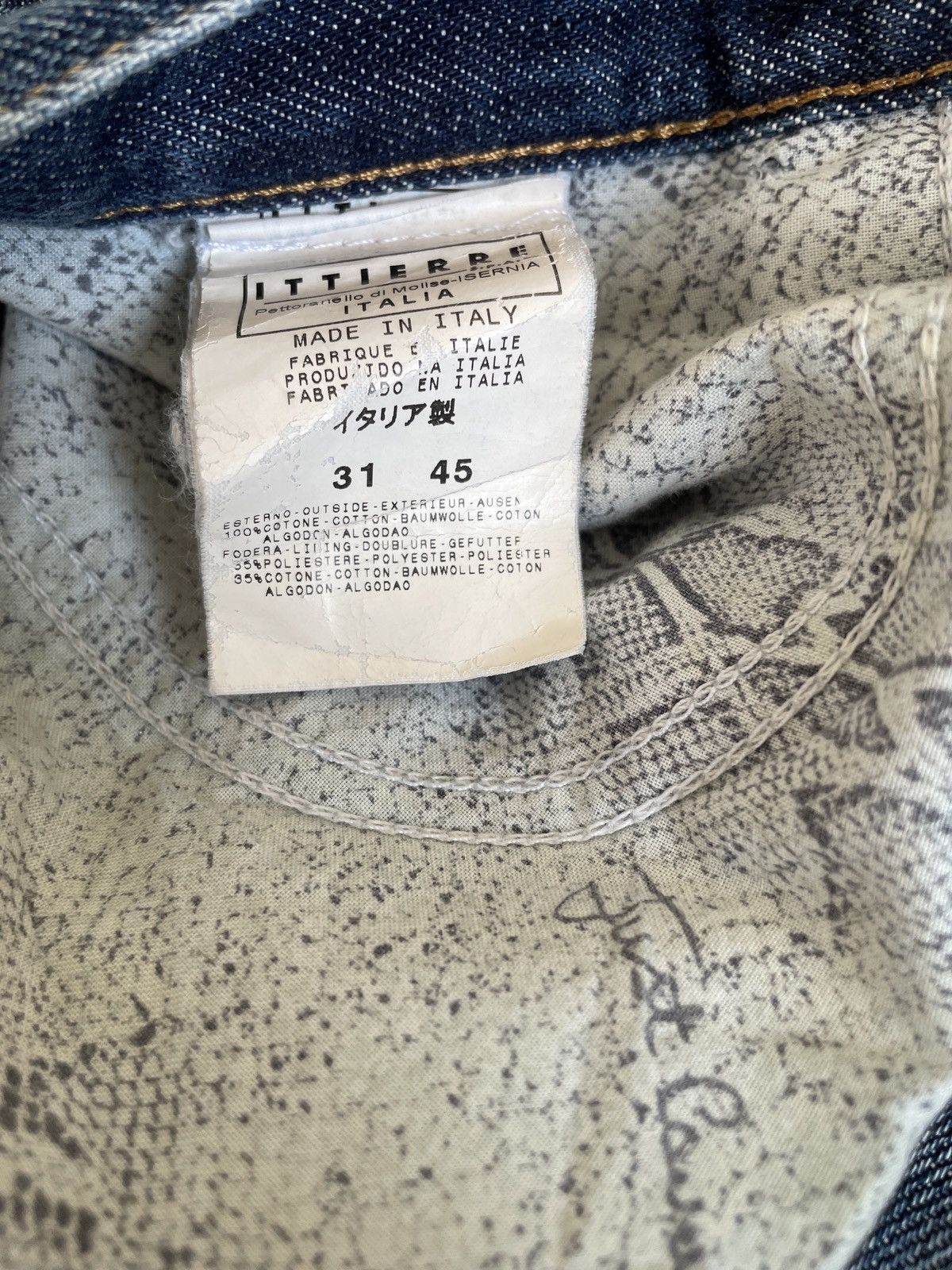 Just Cavalli Rare Design Vintage Brand Just Cavalli Ripped Jeans 2000s Size US 31 - 15 Thumbnail