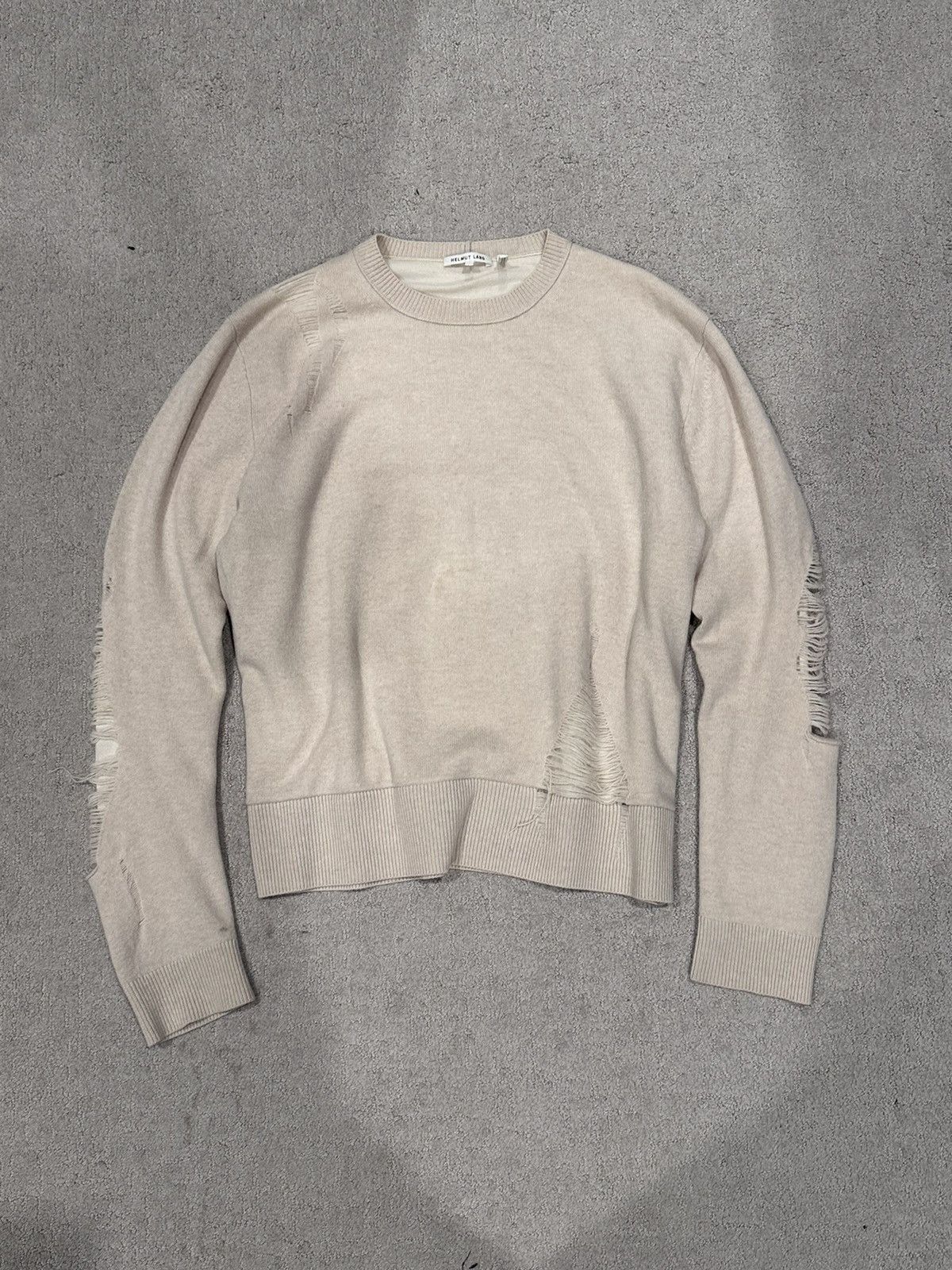 Helmut Lang Distressed Helmut Lang Sweater Size US M / EU 48-50 / 2 - 1 Thumbnail