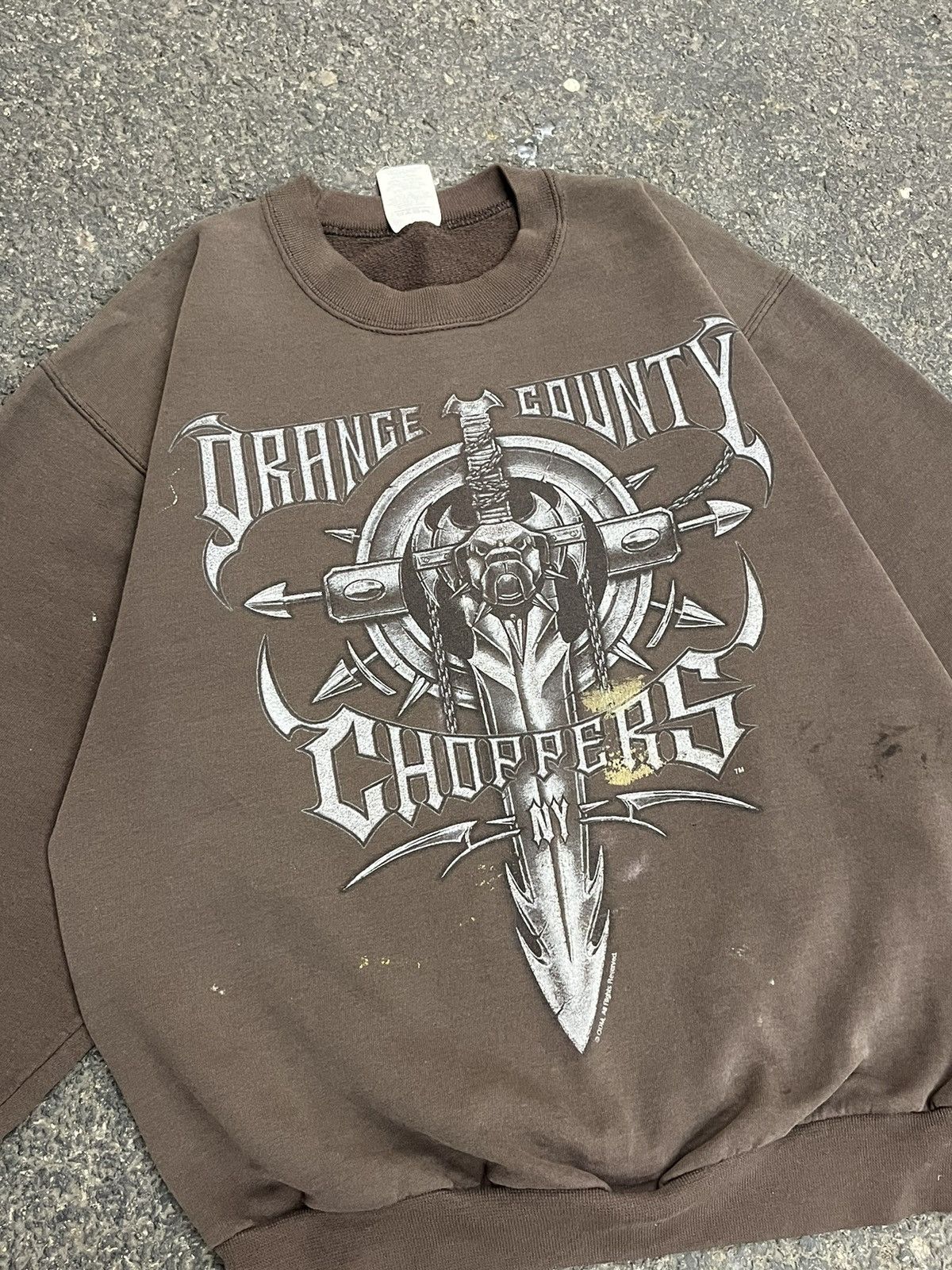 Vintage Orange County choppers y2k mocha brown boxy thrashed hype Size US M / EU 48-50 / 2 - 5 Thumbnail