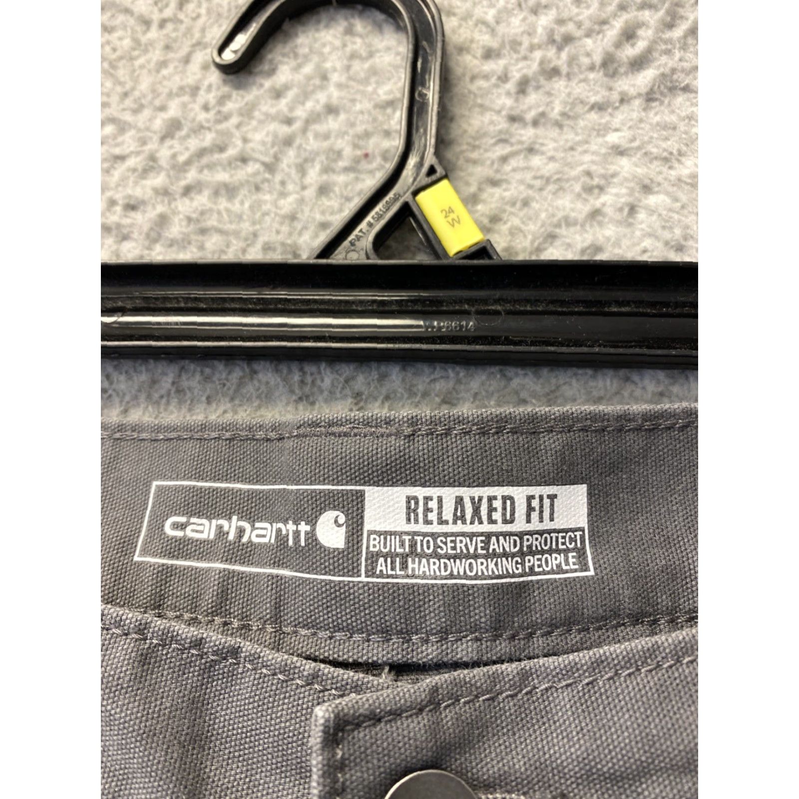 Carhartt VINTAGE? (No) – ignore. Create optimized: Carhartt Chino Twill Pants Mens 38x32 Gray Work Pants Relaxed Windproof Heavy Duty Size US 38 / EU 54 - 4 Thumbnail