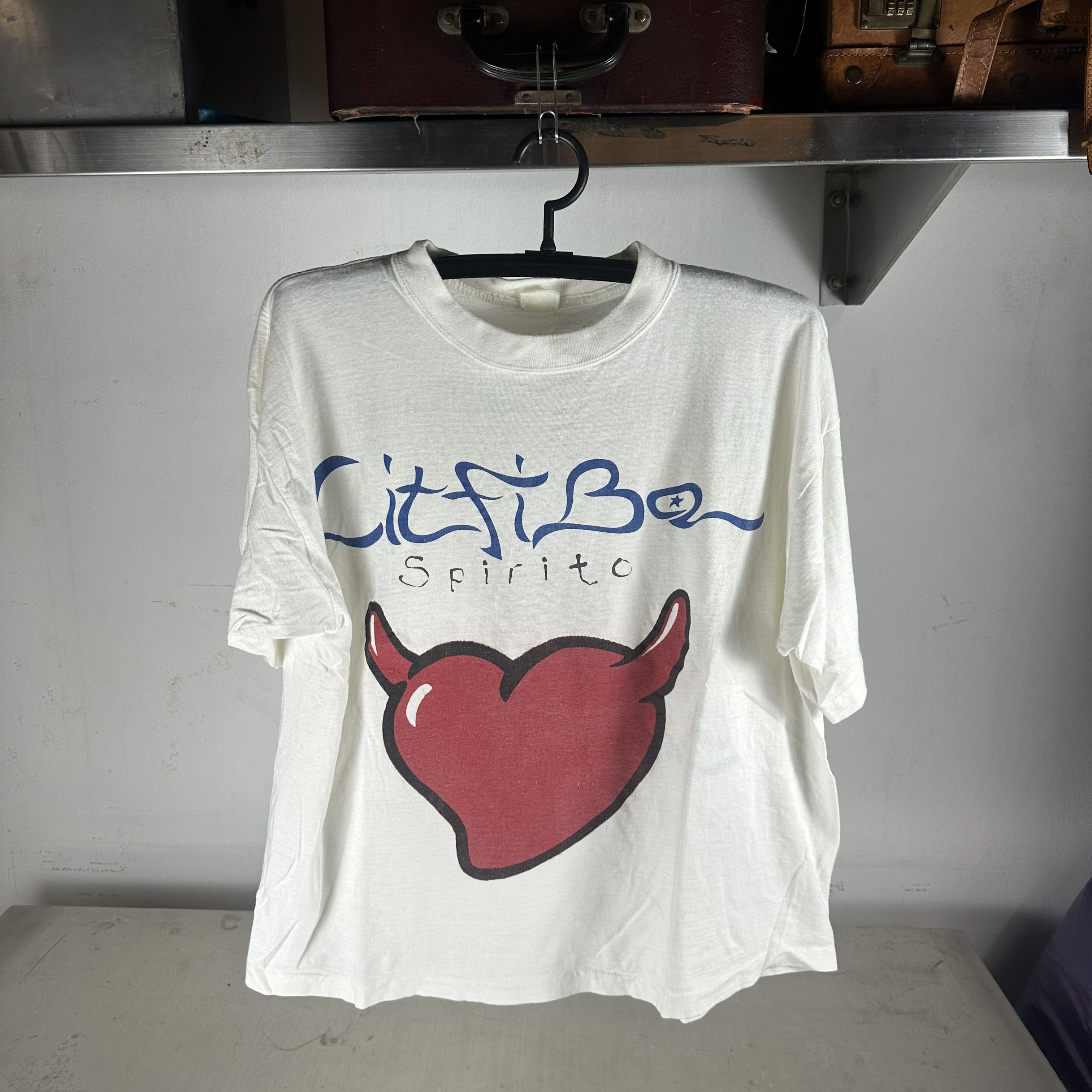 Vintage Vintage 1995 Litfiba Spirito Tour Italian Rock Band T-shirt Size US XL / EU 56 / 4 - 1 Thumbnail