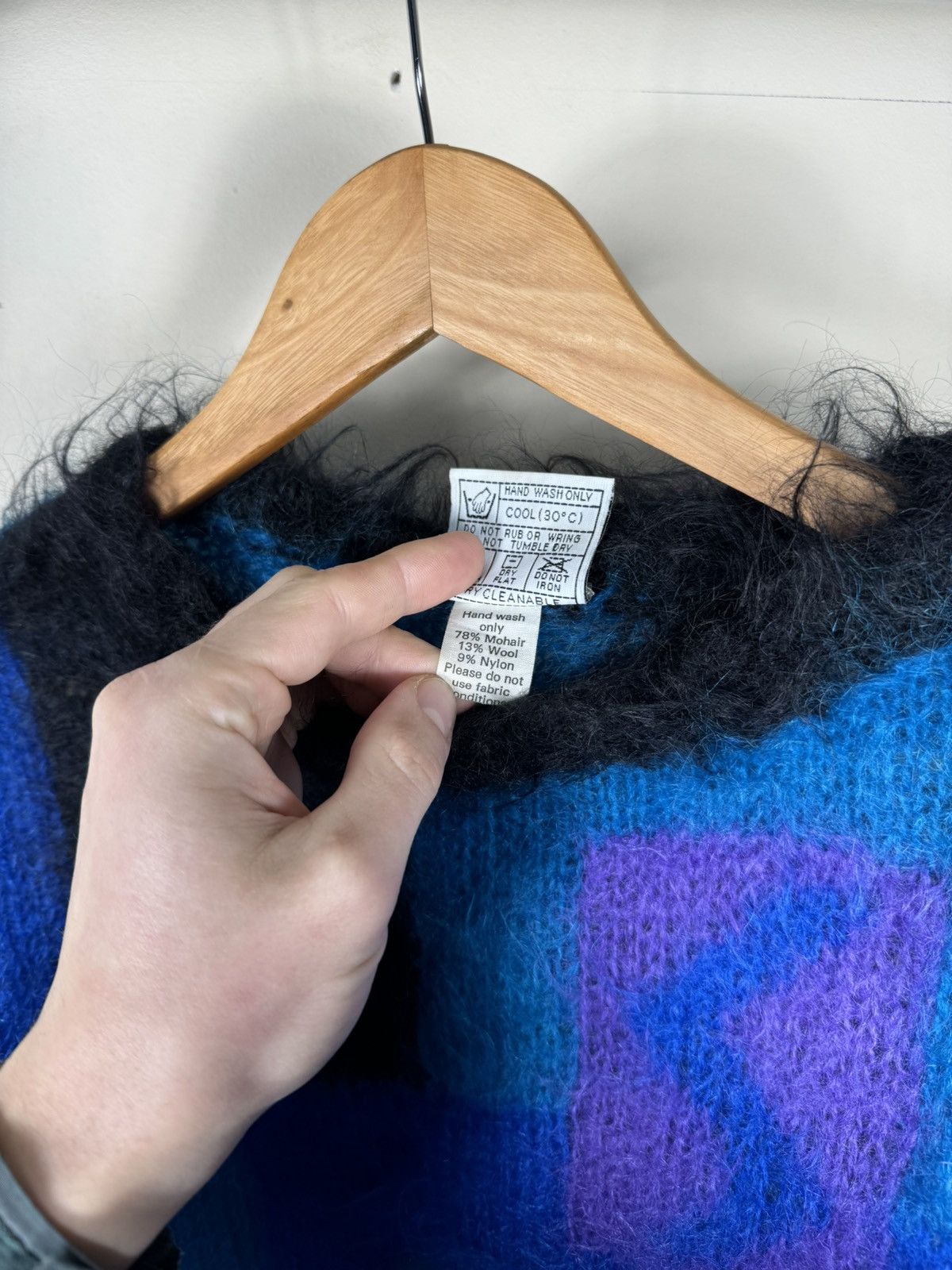 Japanese Brand × Vintage Mohair Avant Garde Vintage England Sweater Size US XL / EU 56 / 4 - 6 Thumbnail