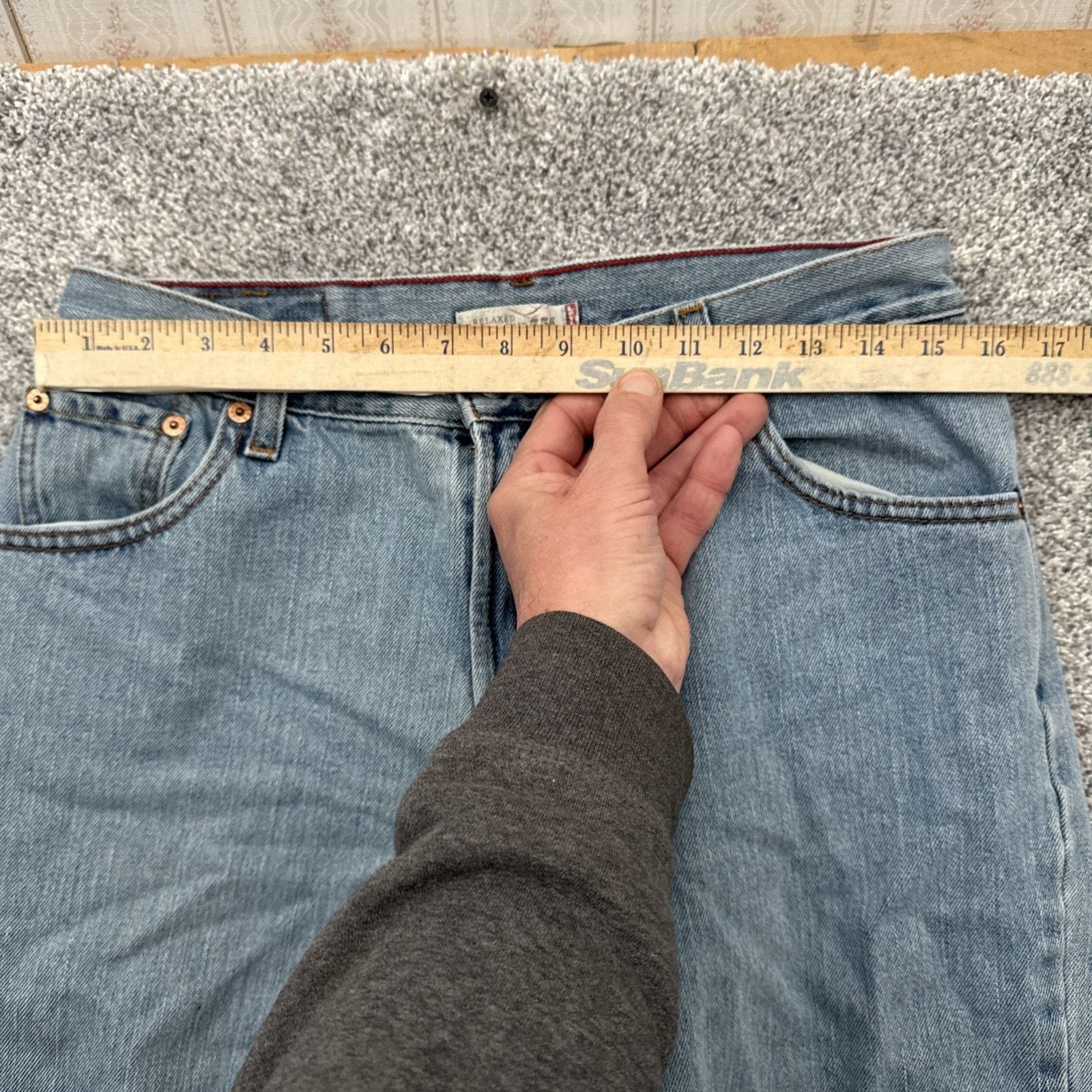 Levi's Levis 550 Jeans Women 14L Relaxed Tapered Grunge Streetwear Size 36" / US 14 / IT 50 - 3 Thumbnail
