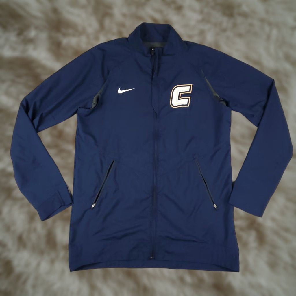 Nike Nike Jacket Mens L Blue Swoosh Dri-FIT Full Zip Windbreaker Size US L / EU 52-54 / 3 - 1 Thumbnail