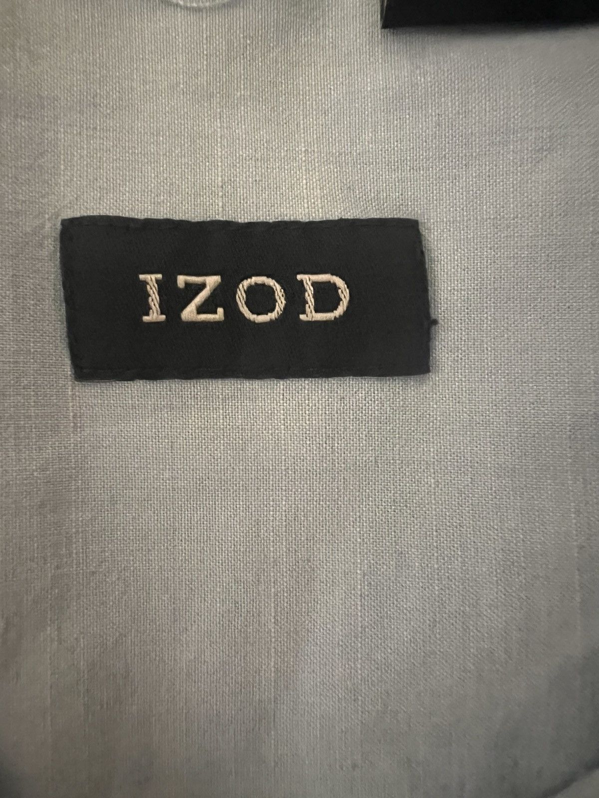 Izod IZOD MENS SHORT SLEEVE BUTTON DOWN SHIRT- LIGHT BLUE Size US XL / EU 56 / 4 - 4 Thumbnail