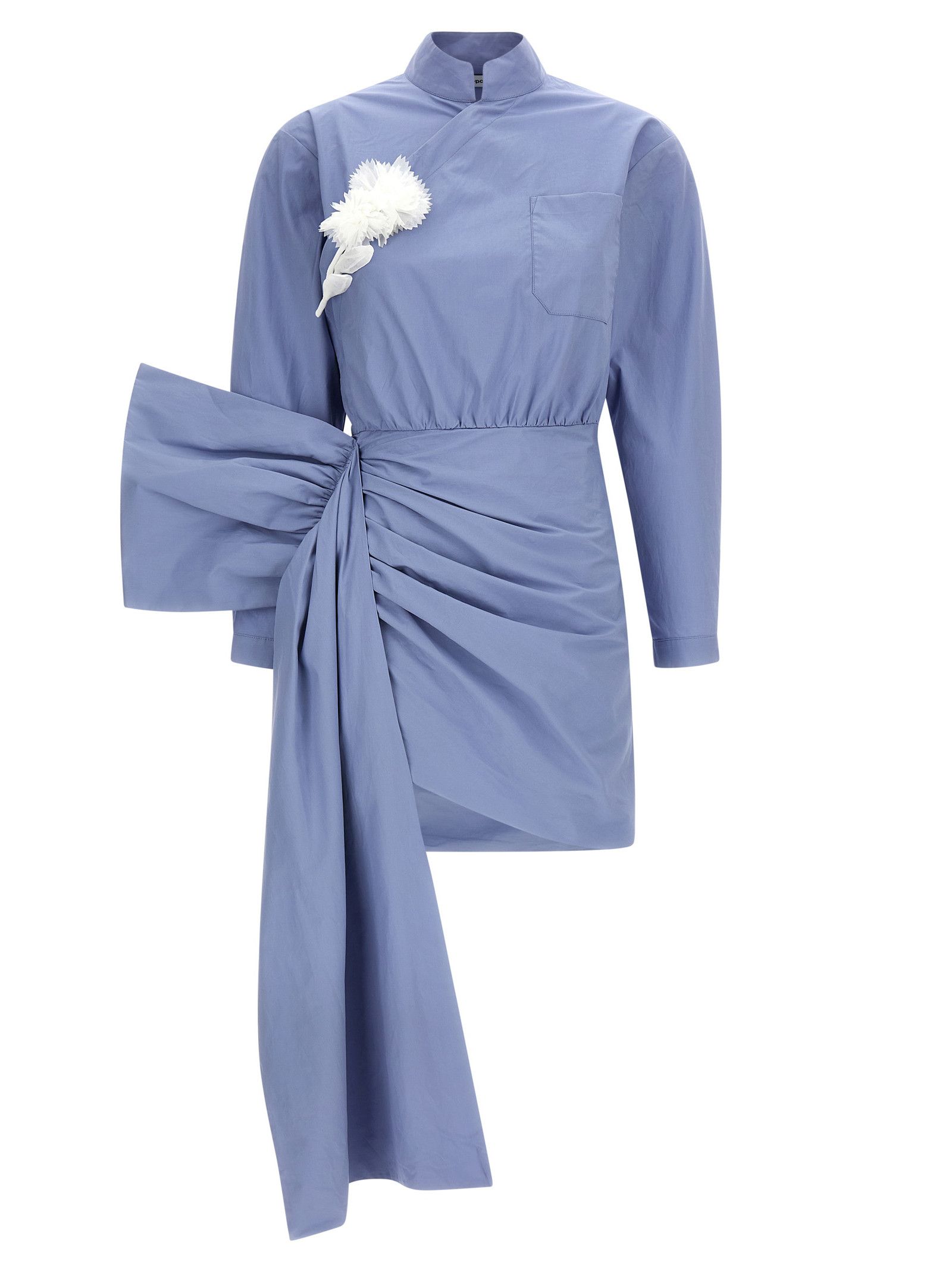 Self-Portrait 'Blue Cotton Tie Side Mini' dress Size M / US 6-8 / IT 42-44 - 1 Thumbnail