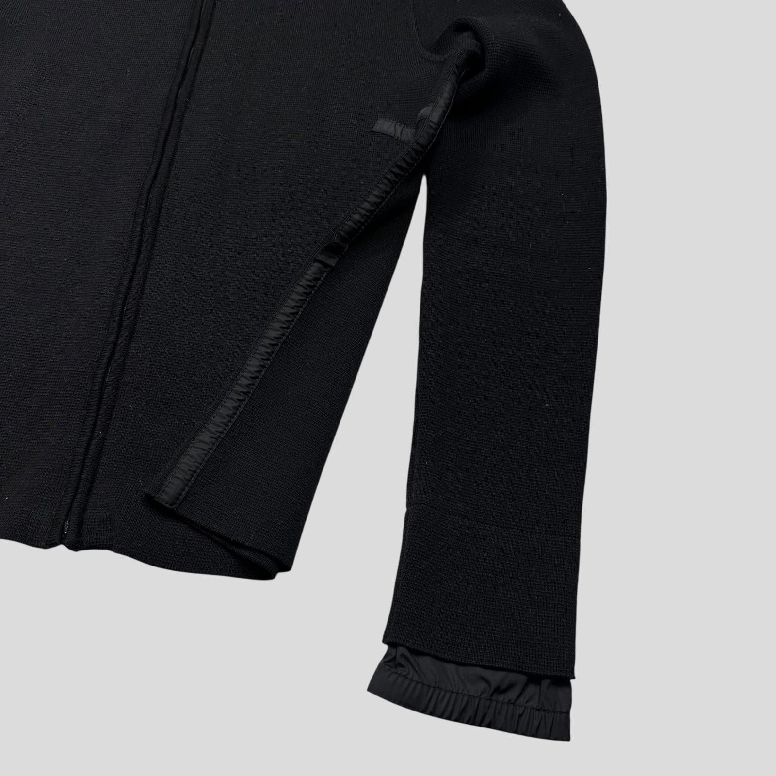 Prada Prada Sport AW00 Ninja Hood Nylon Panel Tech Cardigan - XS/S Size US XS / EU 42 / 0 - 4 Thumbnail