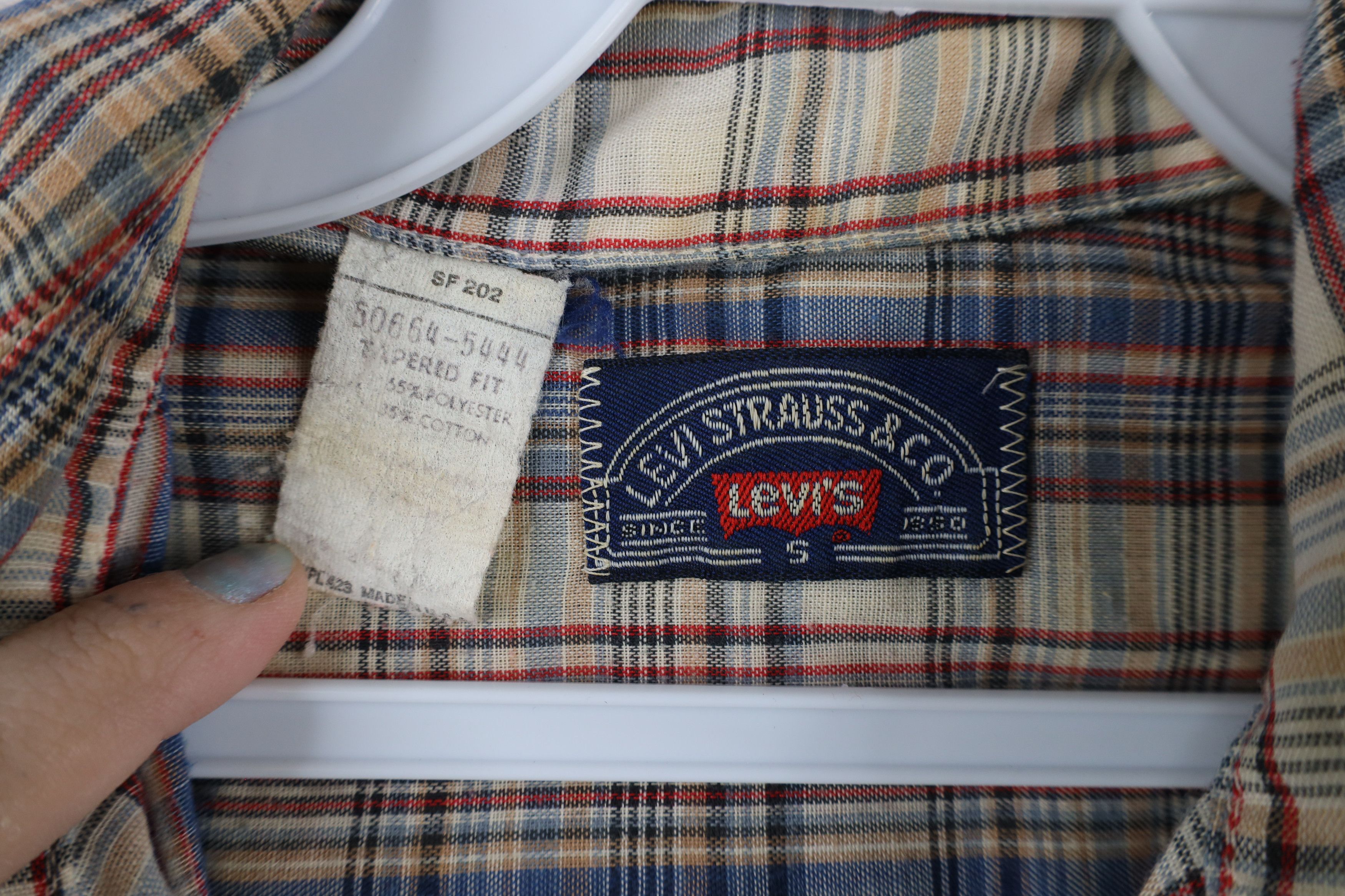Levi's × Vintage Vintage 70s Levis Western Rodeo Collared Button Shirt USA Size US S / EU 44-46 / 1 - 5 Thumbnail