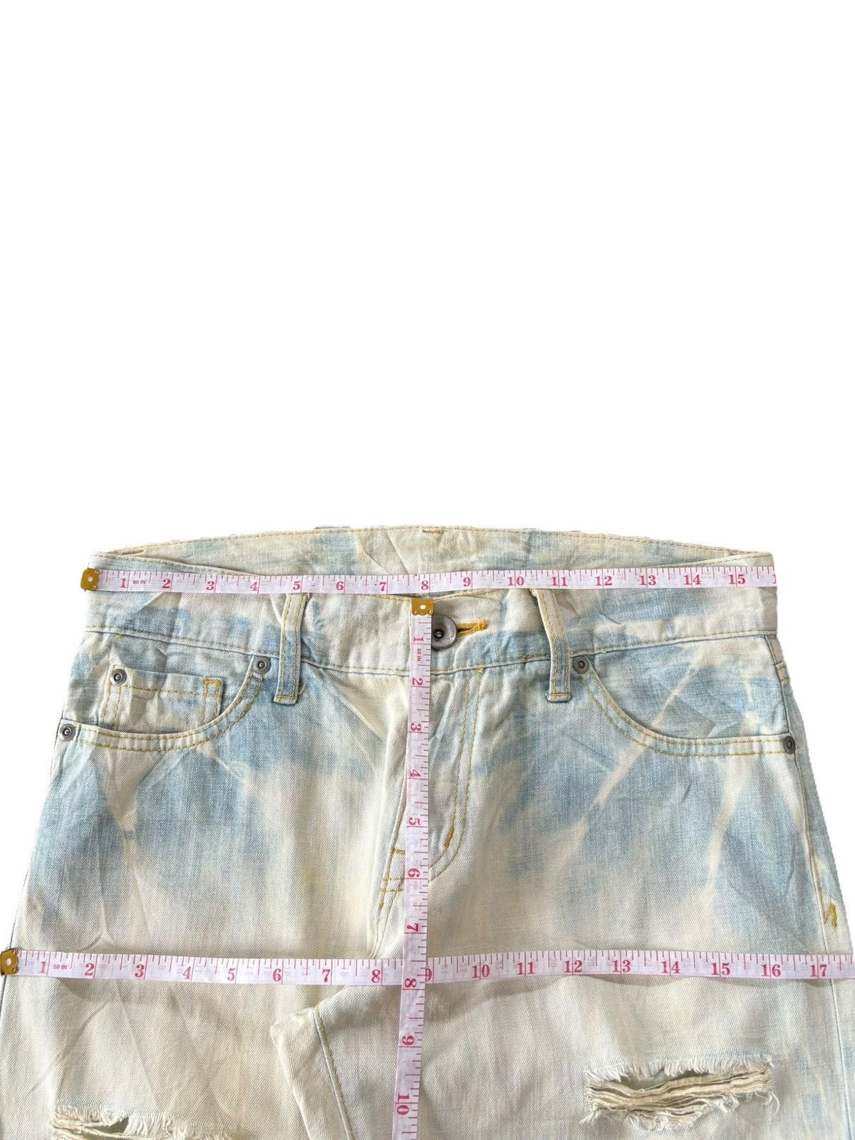 Levi's Vintage Japanese Brand Bleached Distress Bootcut Jeans Size 32" / US 10 / IT 46 - 6 Thumbnail