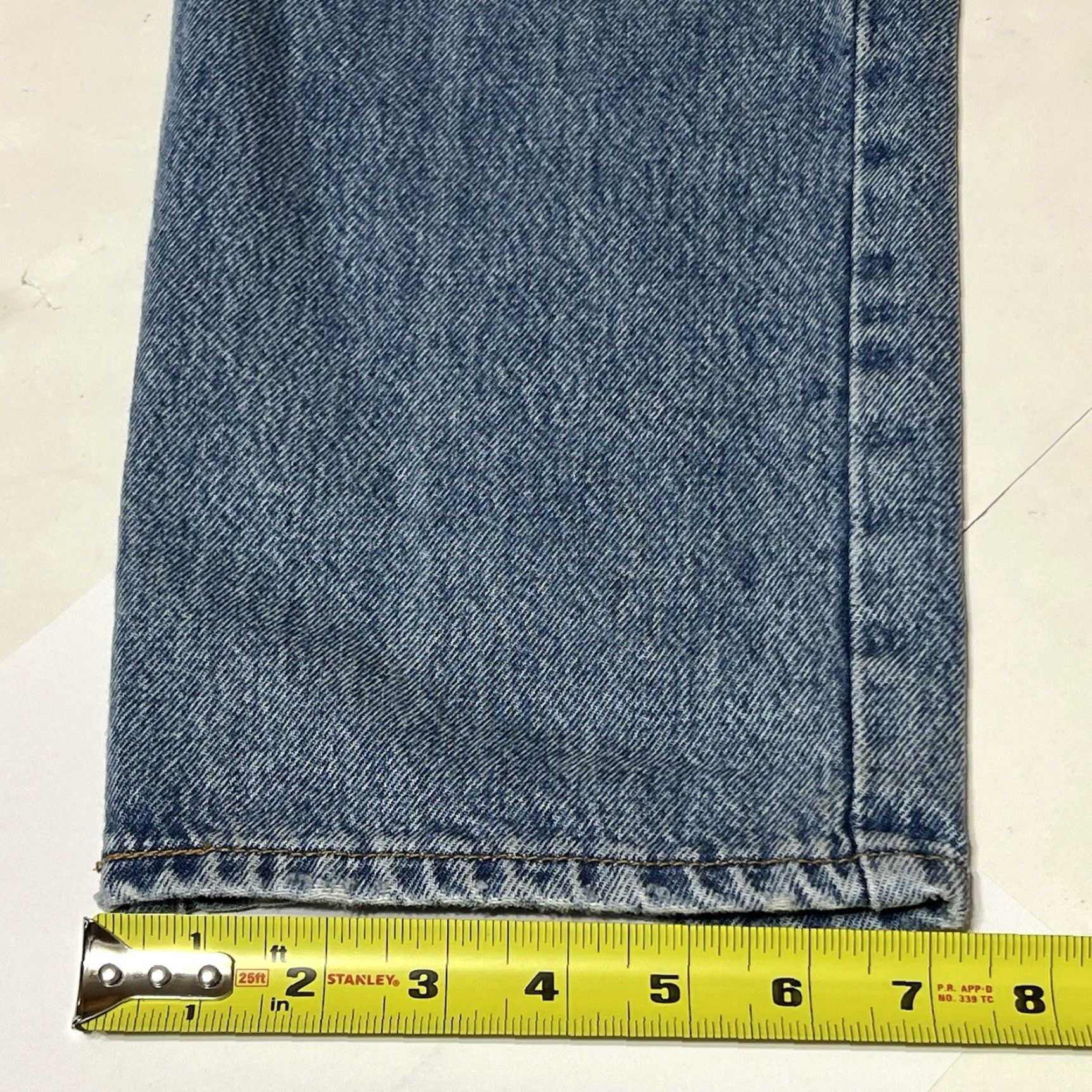 Levi's VINTAGE Levis 94 Baggy Jeans Women 26x29 24x31 Blue Denim Straight Leg Distressed Jeans Size 26" / US 2 / IT 38 - 7 Thumbnail