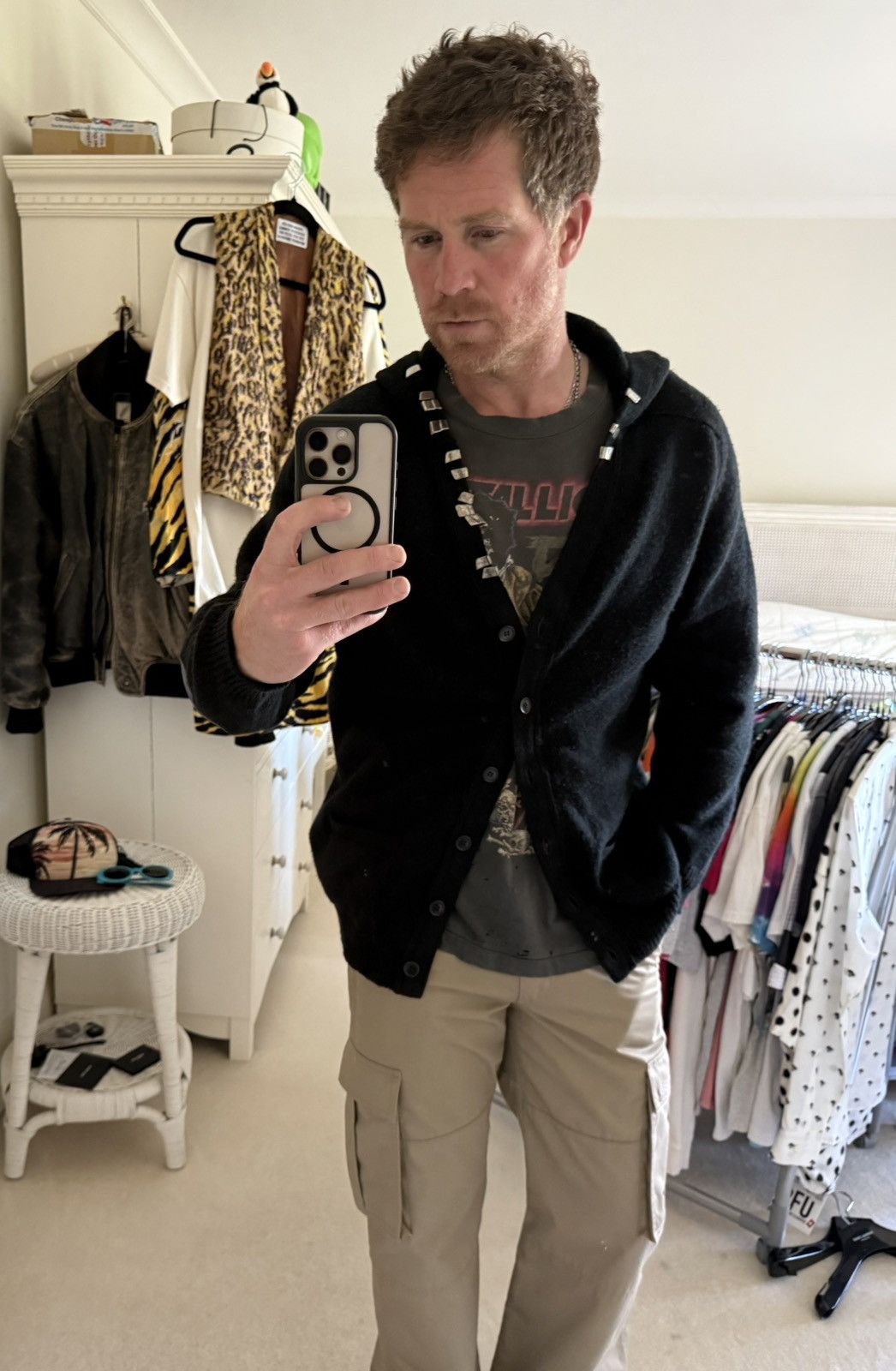 Saint Laurent Paris FW13 Saint Laurent hoodie cardigan lighter clips Hedi grail Size US S / EU 44-46 / 1 - 9 Thumbnail