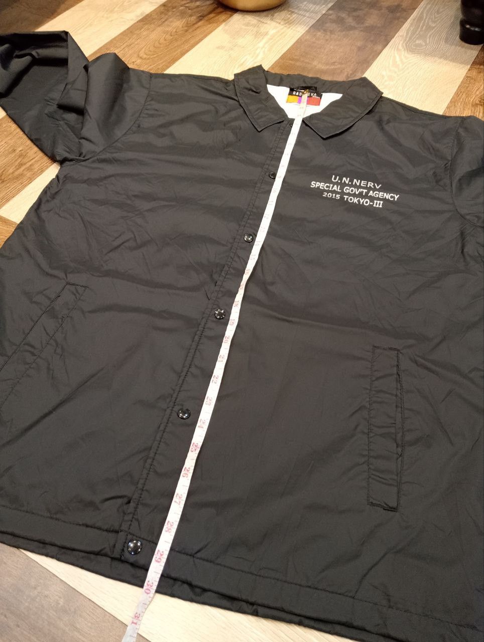 Anime EVANGELION RADIO EVA KHARA SPECIAL GOV'T AGENCY JACKET Size US XL / EU 56 / 4 - 13 Thumbnail