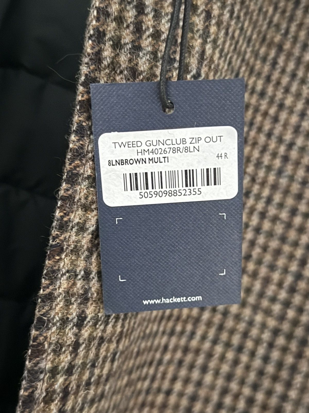 Hackett Hackett London Tweed Gunclub Zip Out Jacket 44R Size US L / EU 52-54 / 3 - 5 Thumbnail