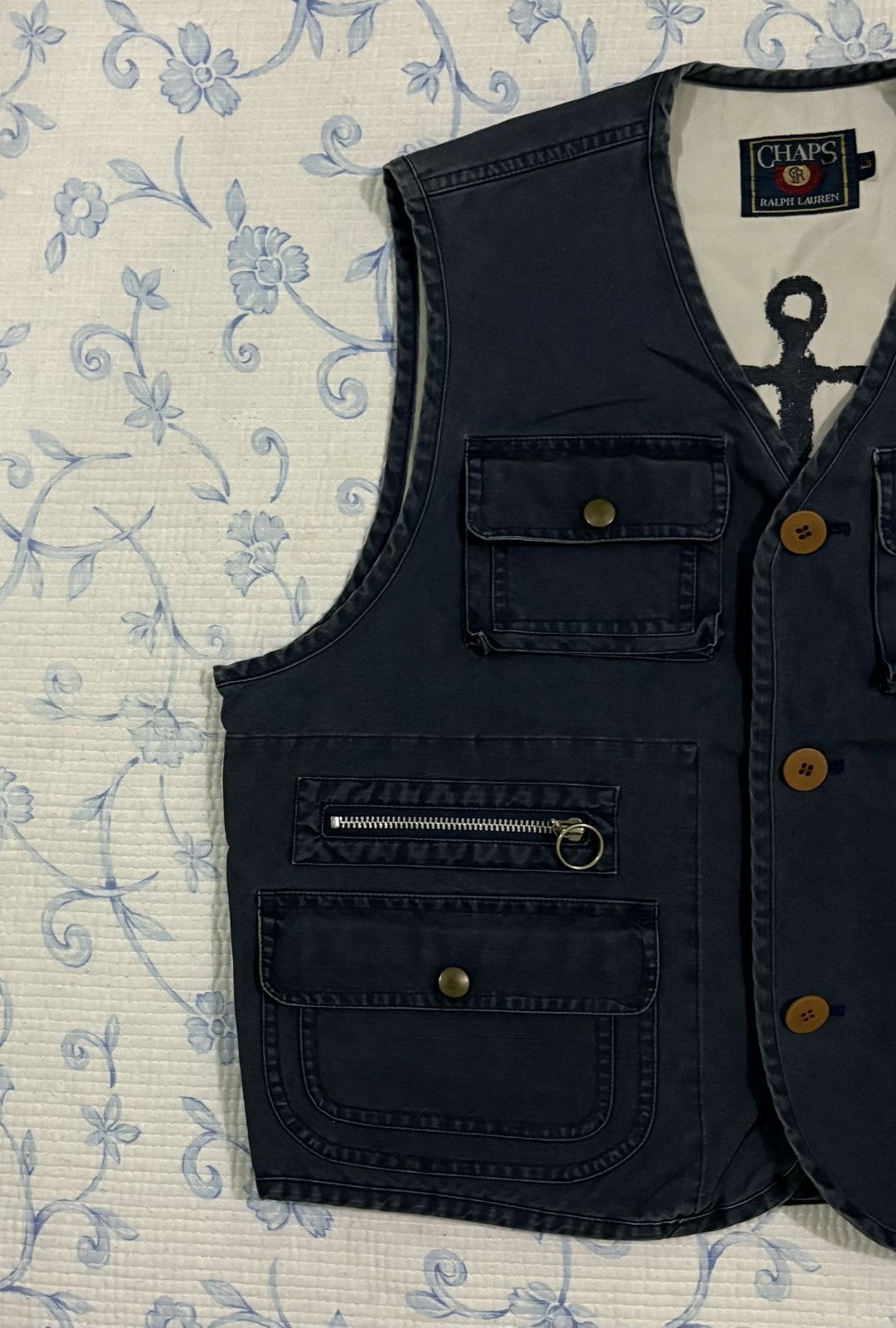 Chaps Chaps Ralph Lauren Multi Pocket Vest Size US L / EU 52-54 / 3 - 2 Thumbnail