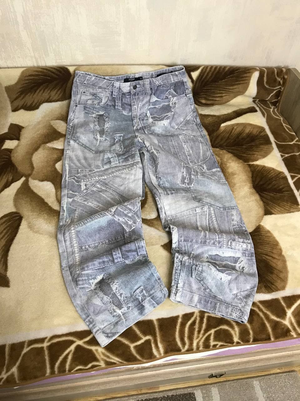 Jaded London 🔥 Jaded London Skate Fit Graphic Distressed Pants Denim Y2K Size US 32 / EU 48 - 6 Thumbnail