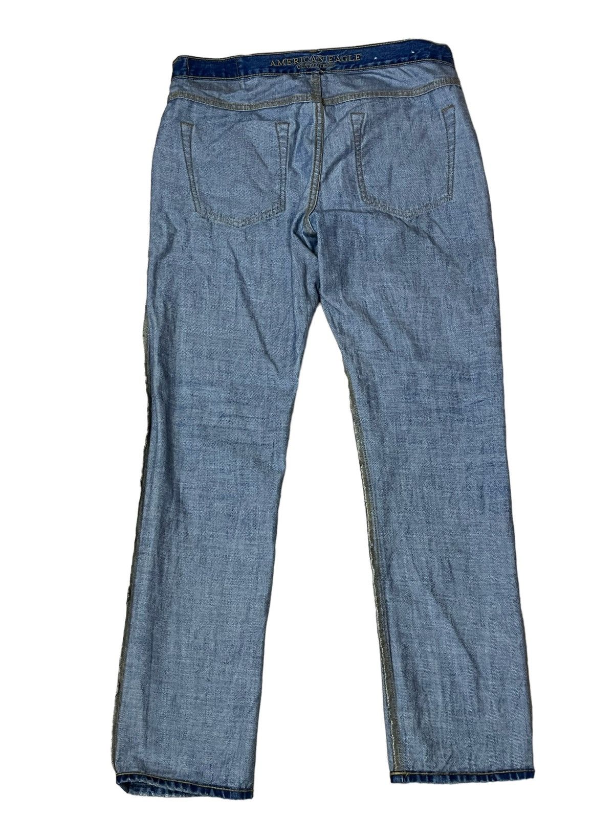 American Eagle Outfitters AMERICAN EAGLE OUTFITTERS SLIM FIT DISTRESSED STYLE DENIM Size US 33 - 3 Thumbnail