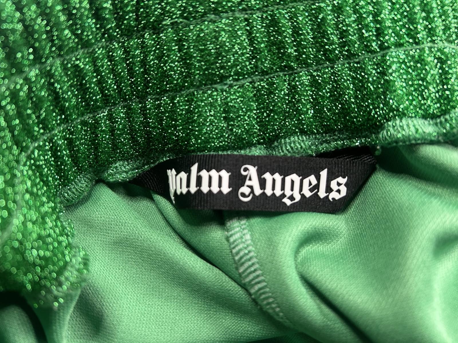 Palm Angels Palm angel green glitter joggers Size US 36 / EU 52 - 3 Thumbnail