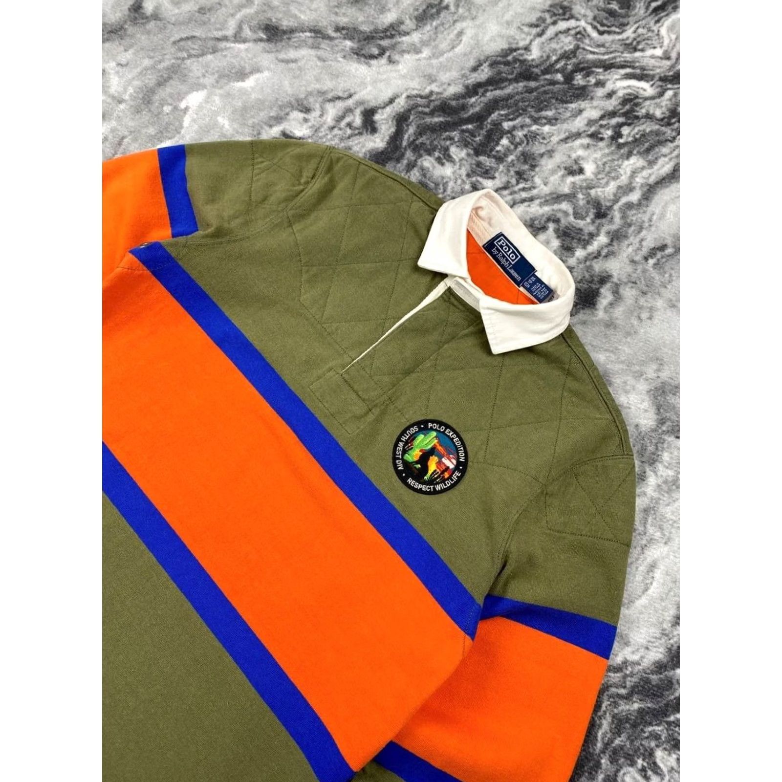 Polo Ralph Lauren VINTAGE Polo Ralph Lauren Rugby Shirt Men XS Green Long Sleeve Collared Casual Cotton Logo Classic Expedition Button Size US XS / EU 42 / 0 - 2 Thumbnail