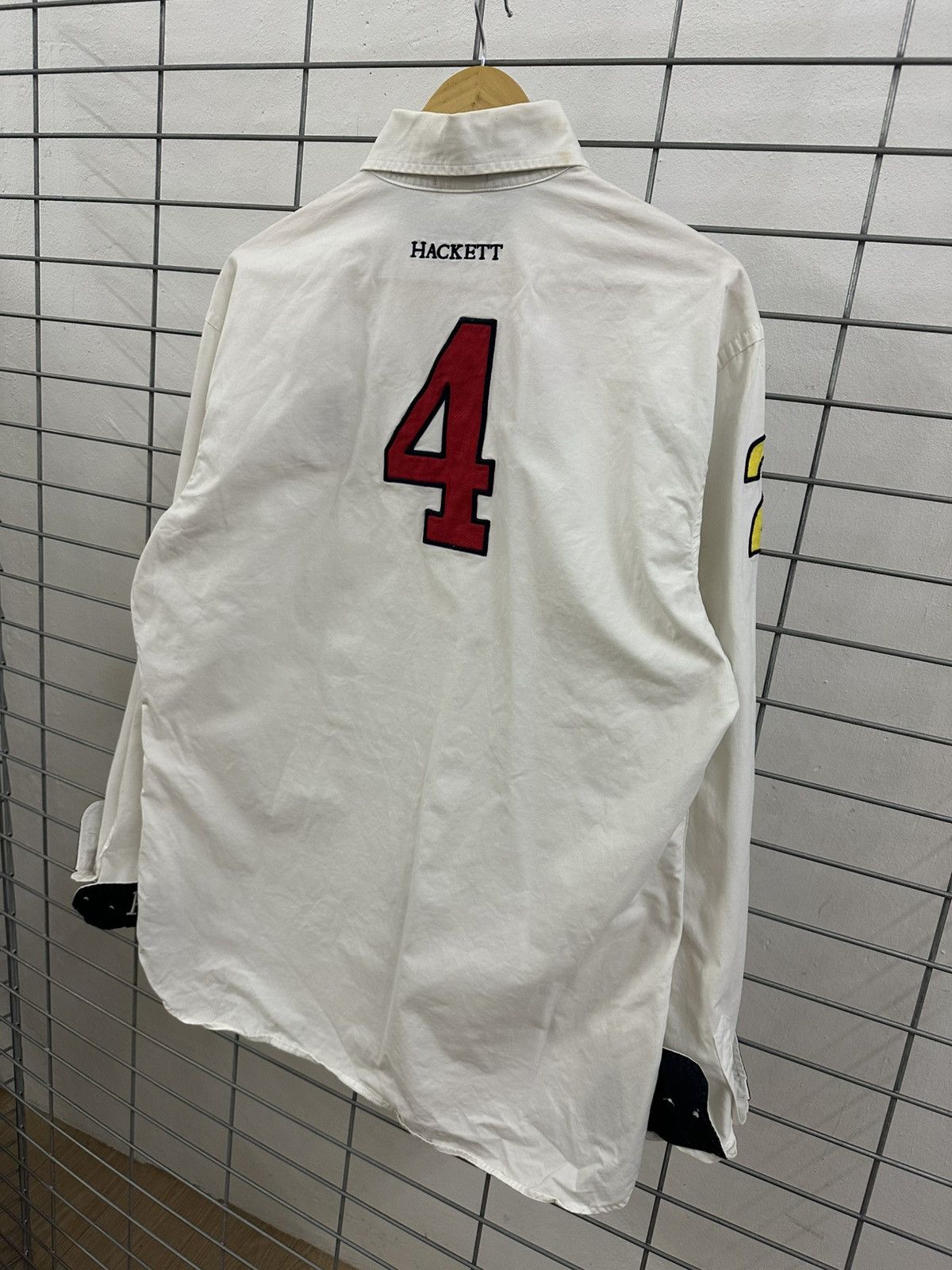 Hackett Rare And Beautiful Hackett London Army Polo White Shirt Size US XL / EU 56 / 4 - 11 Thumbnail