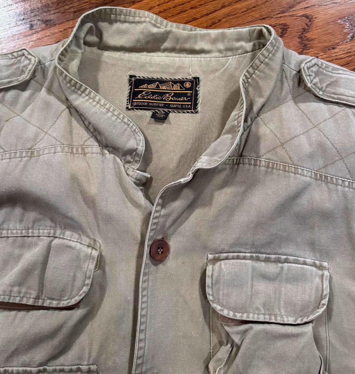 Eddie Bauer Vintage Eddie Bauer Outdoors Tan Vest (Size XXL) Size US XXL / EU 58 / 5 - 3 Thumbnail