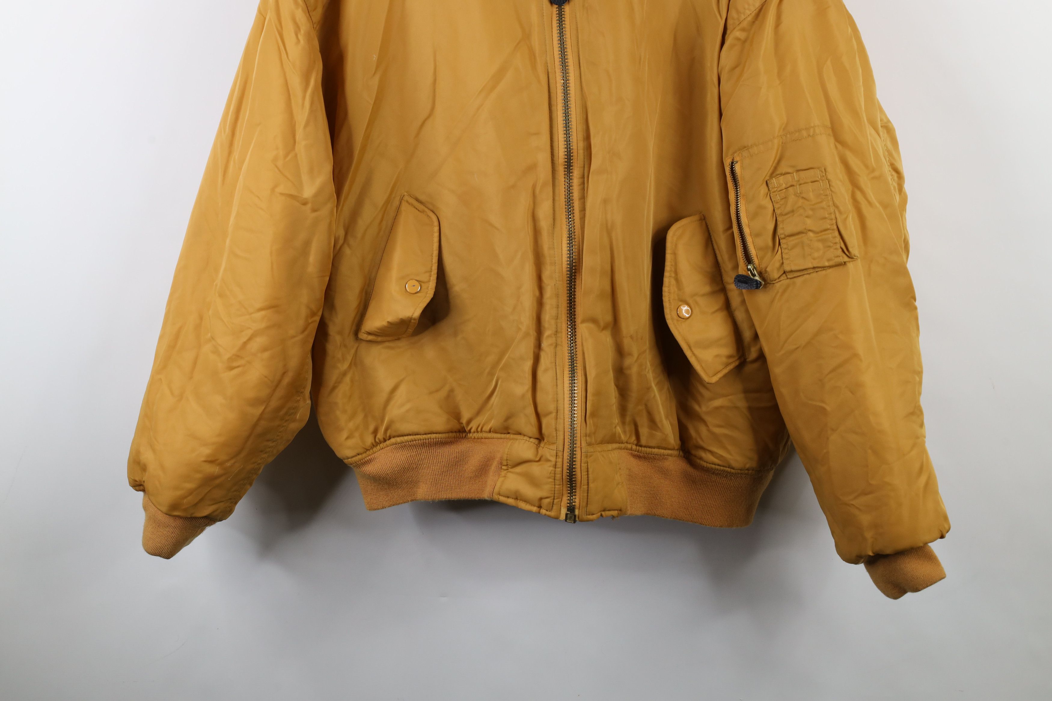 Vintage Vintage 90s Streetwear Military MA1 Reversible Bomber Jacket Size US XXL / EU 58 / 5 - 12 Thumbnail