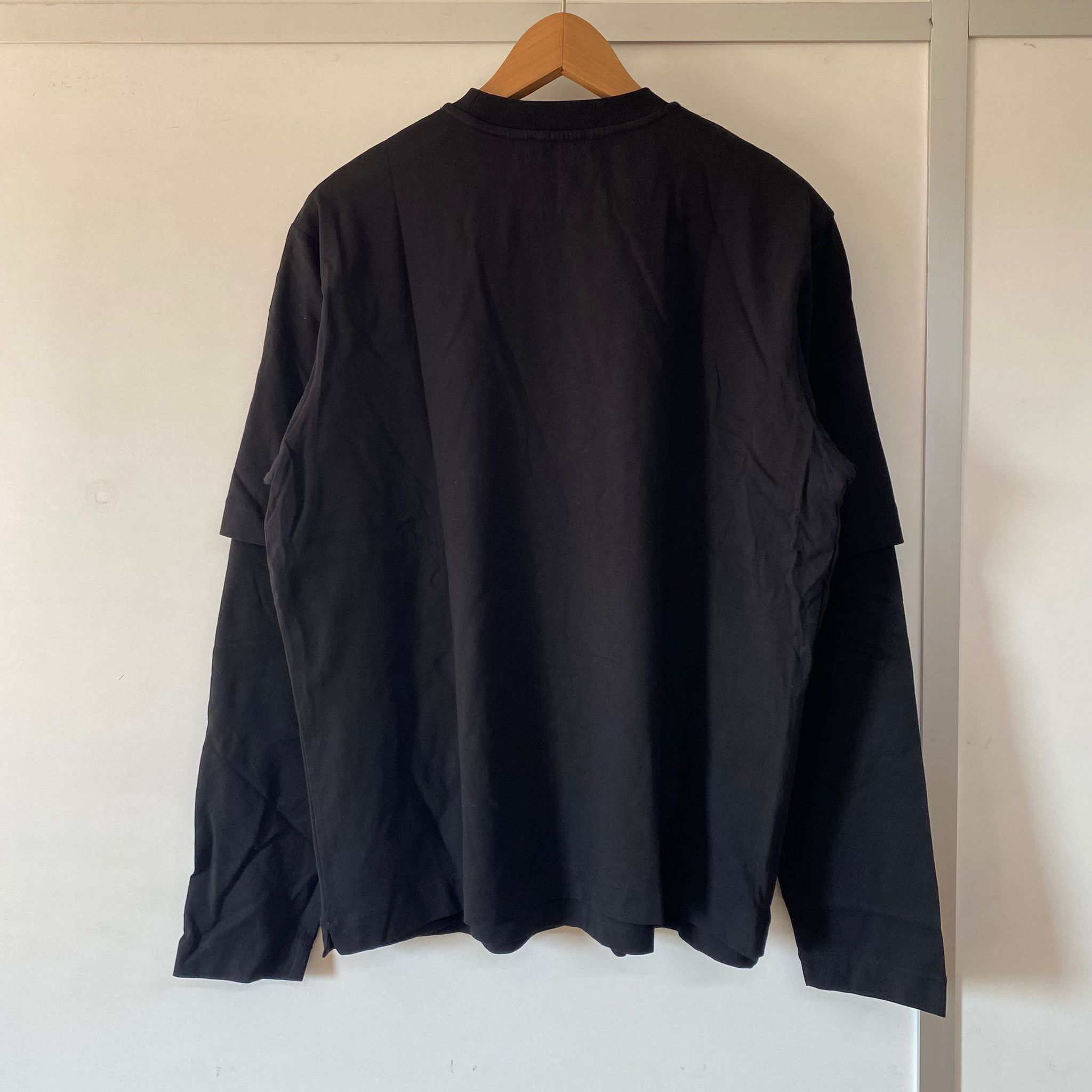 Off-White Double Layer Black Embellished Arrows Long Sleeve T-Shirt Size US M / EU 48-50 / 2 - 8 Thumbnail