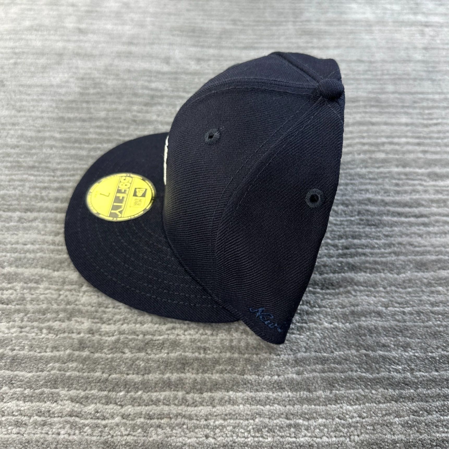 Fear of God Fear Of God Hat Cap Mens Fitted 7 Navy Blue New Era Wool Essentials Size ONE SIZE - 2 Thumbnail