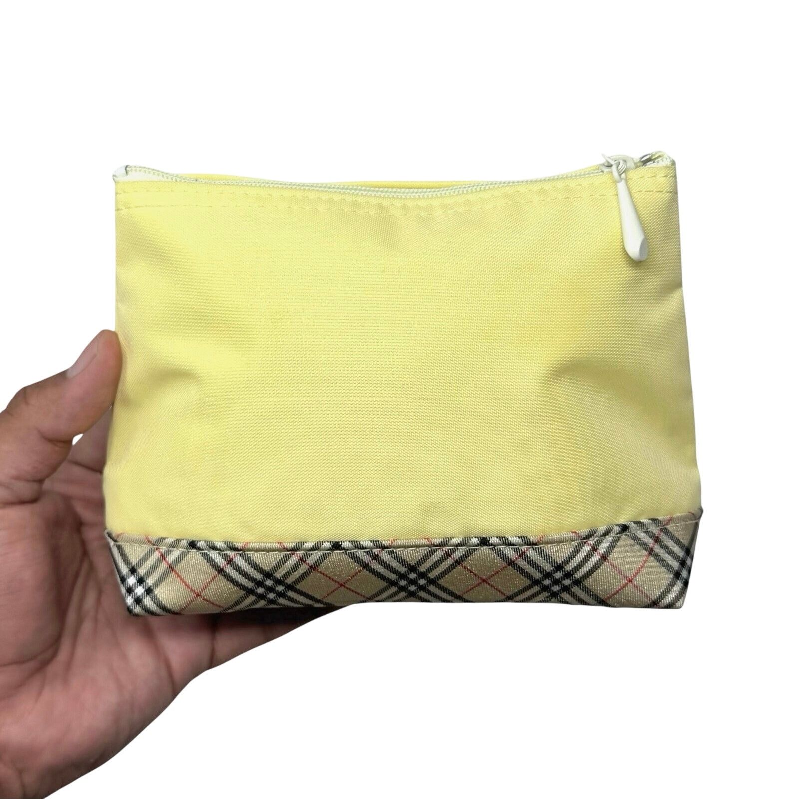 Burberry Burberry Yellow Zipper Pouch Size ONE SIZE - 4 Thumbnail