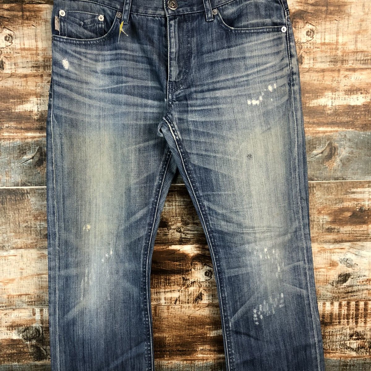 Burberry DLL Burberry Blue Distressed Denim Pants #C252 Size US 29 - 5 Thumbnail