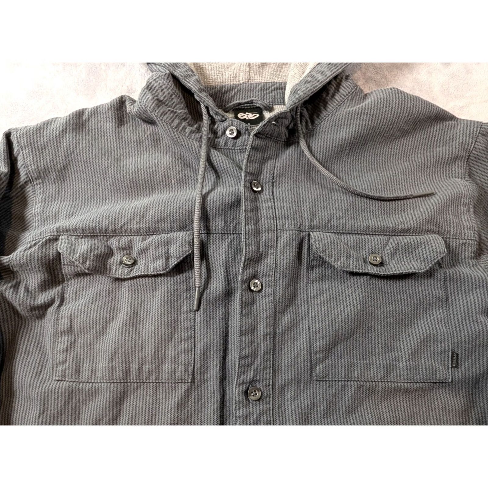 Nike Nike 6.0 Shacket Shirt Jacket Hooded Button Front Gray L Mens Shacket Nike 6.0 Outdoor Adventure Casual Streetwear Size US L / EU 52-54 / 3 - 3 Thumbnail