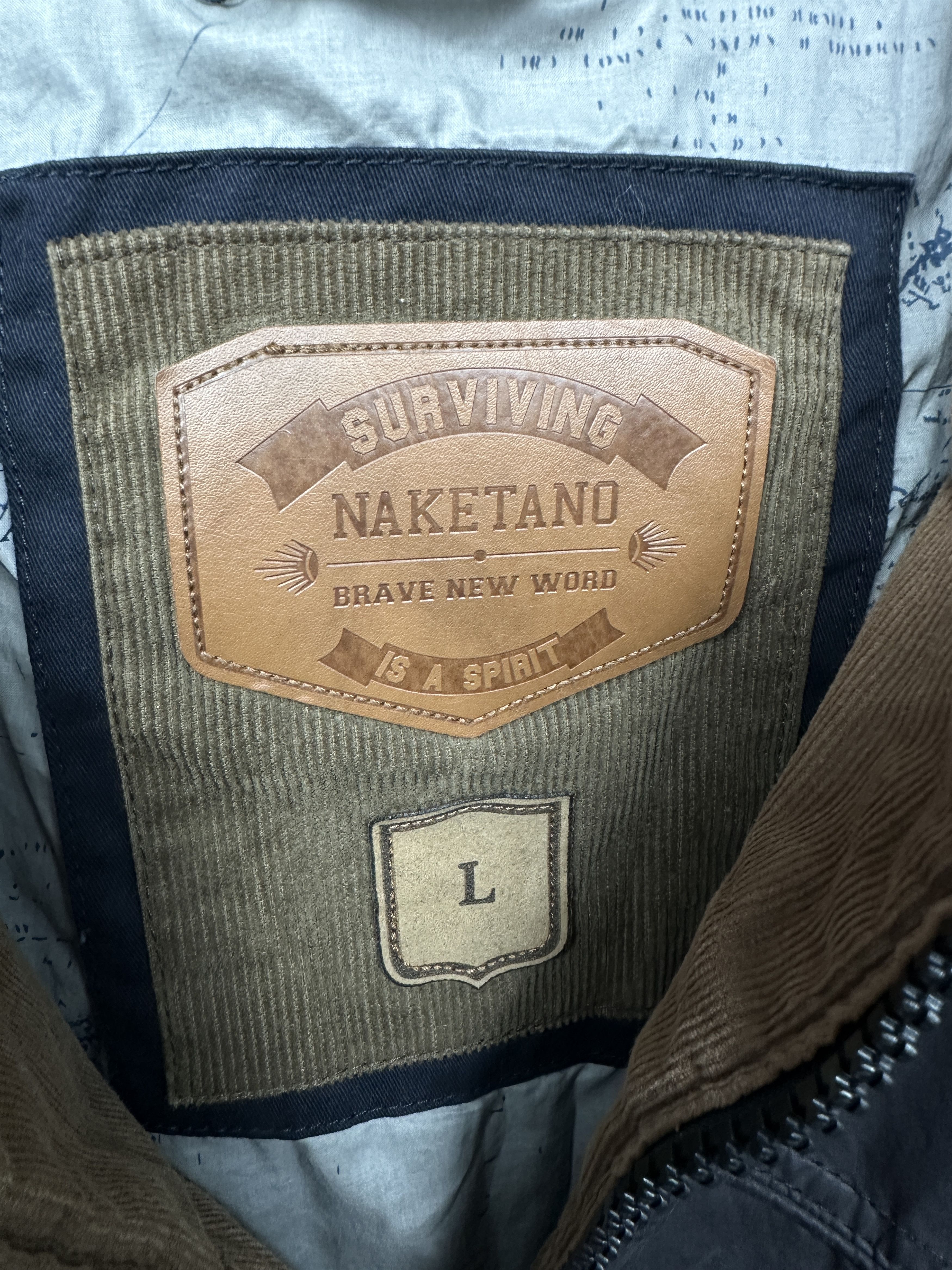 Naketano Naketano Mens Hooded Insulated Jacket Size US L / EU 52-54 / 3 - 3 Thumbnail