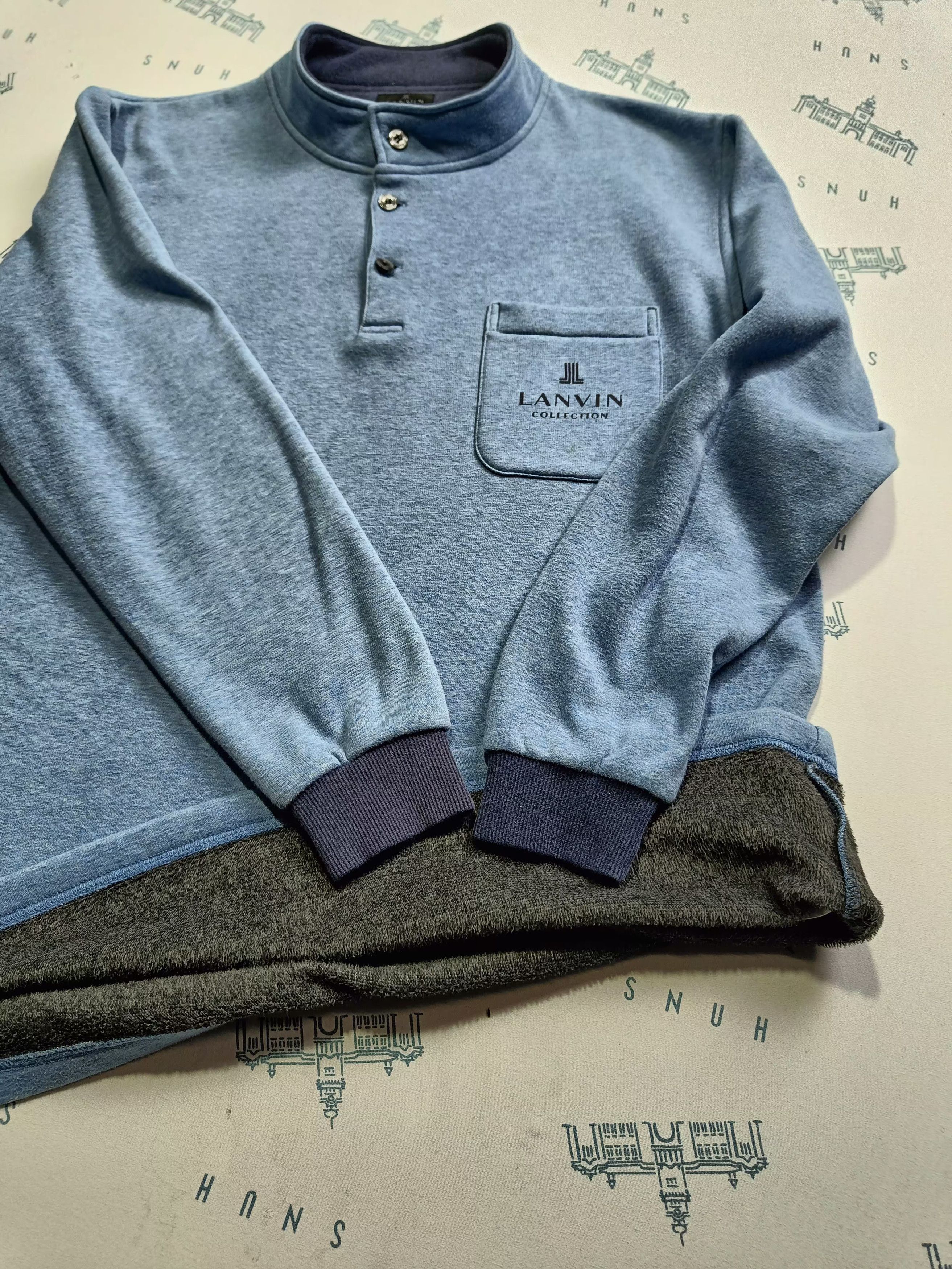 Lanvin LANVIN Collection Long-sleeved Single Pocket Button Up Size US M / EU 48-50 / 2 - 10 Thumbnail