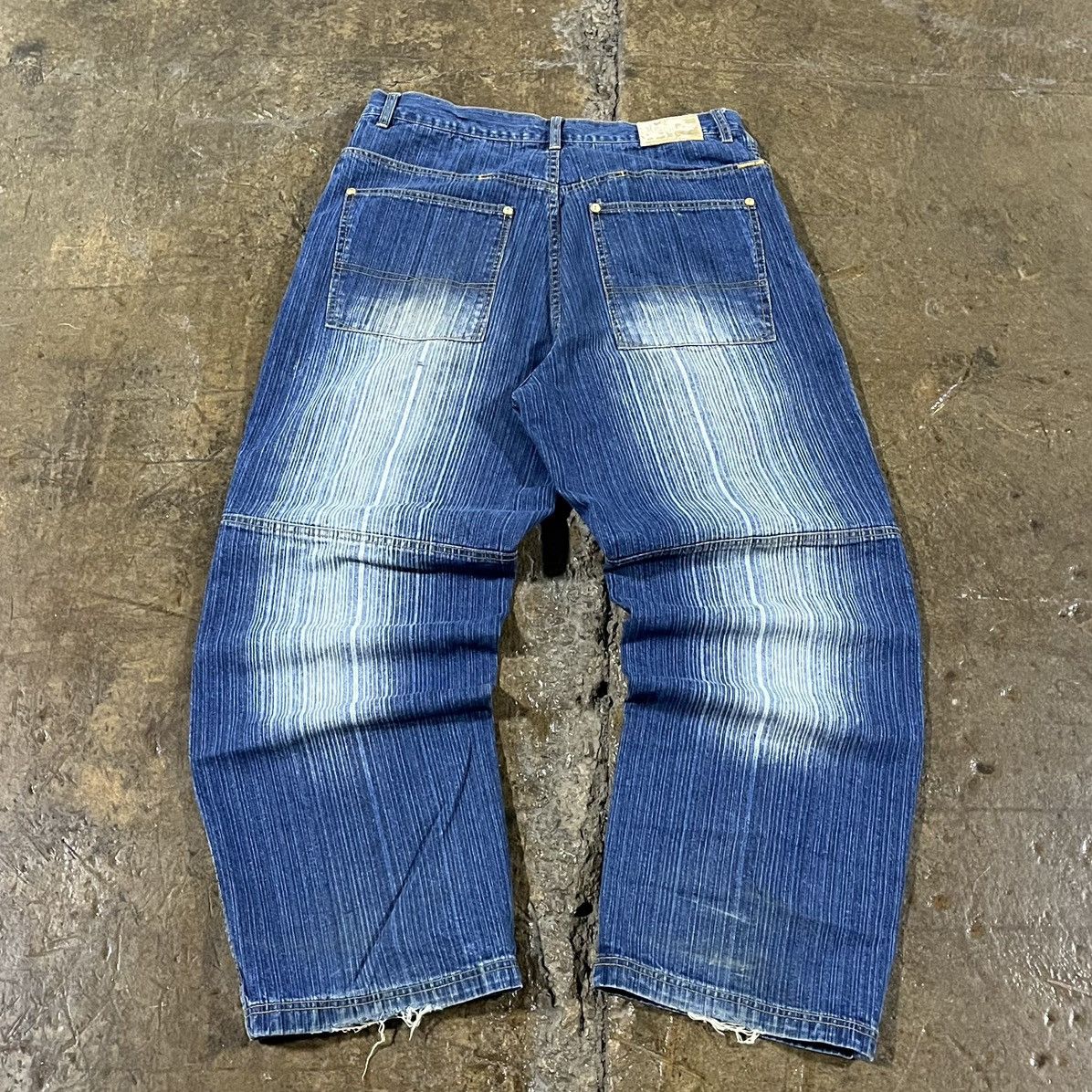 Crazy Vintage Y2K Baggy Jeans Faded JNCO Skater Wide Leg