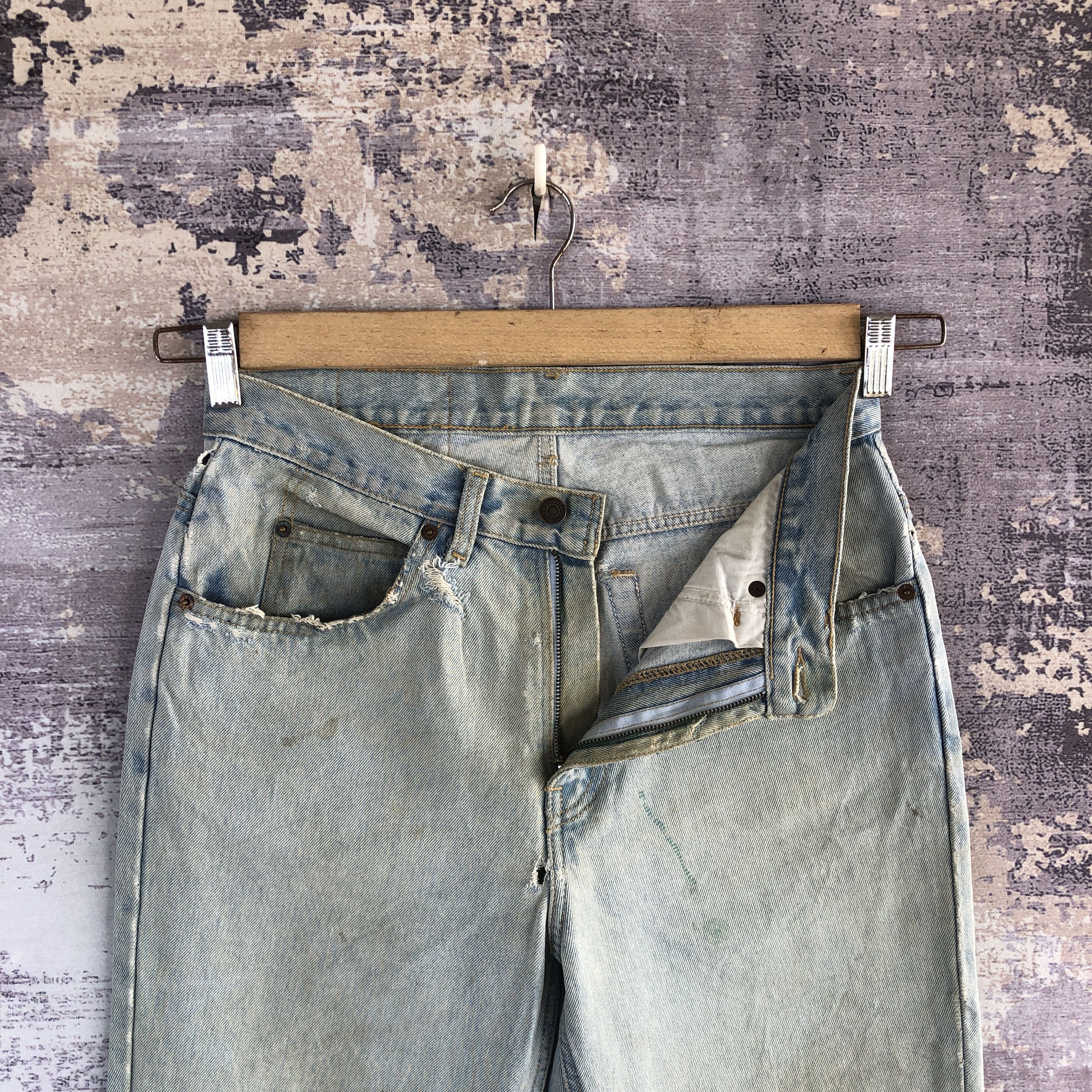 Levi's Vintage Levis Faded Wash Jeans Levi's Wash Orange Tab Denim Size US 28 / EU 44 - 6 Thumbnail