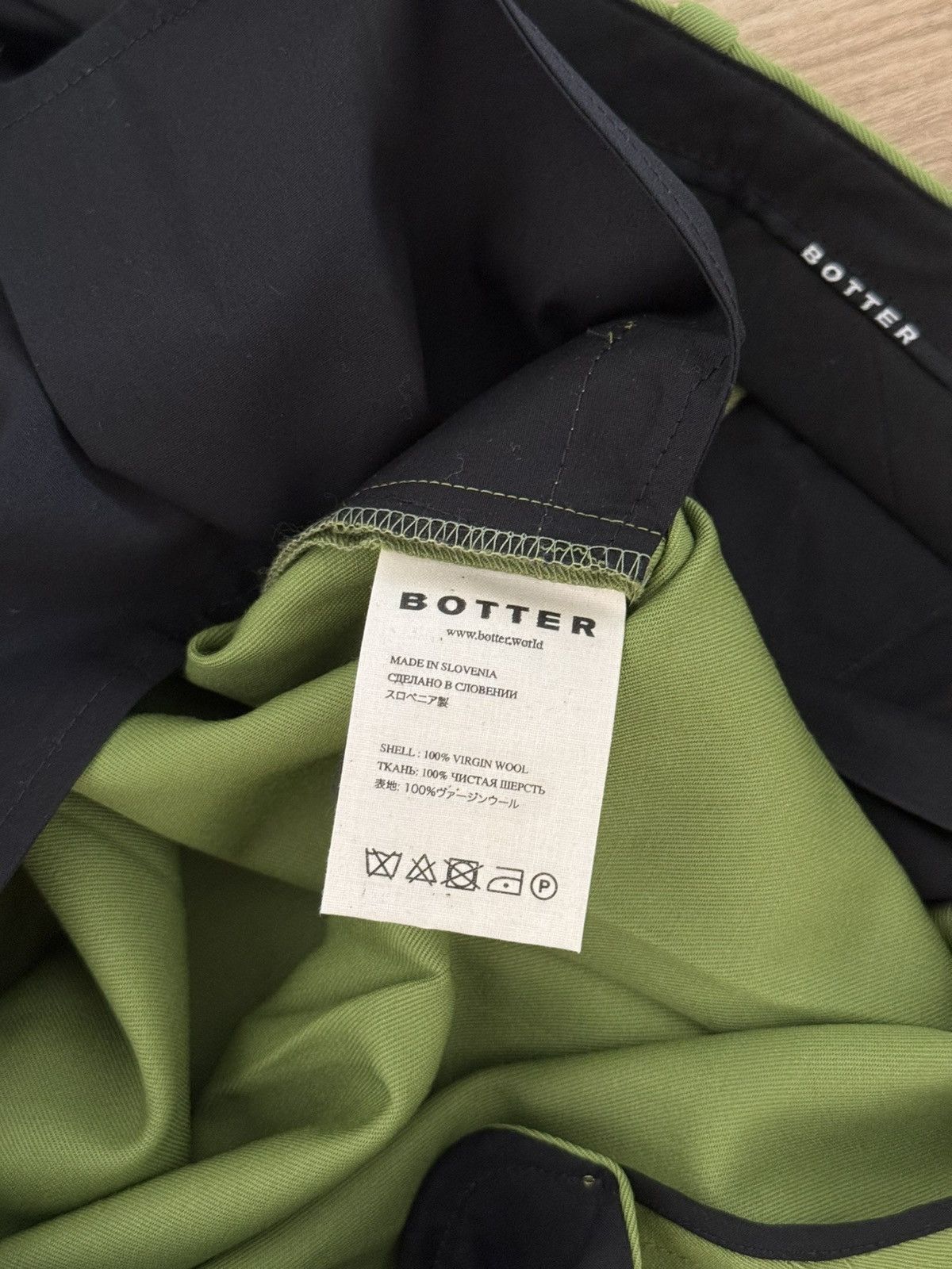 BOTTER Botter Pleated Trousers (Lime) Size US 33 - 8 Thumbnail