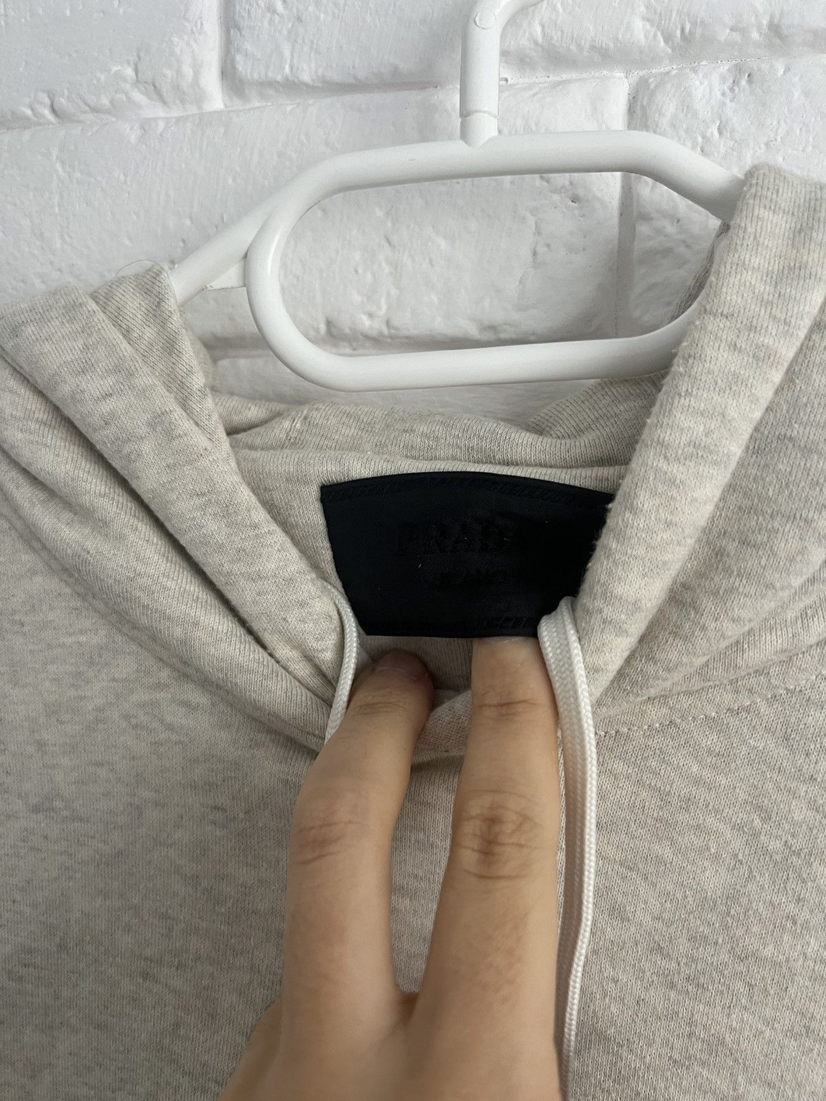 Prada 1920$ Oversized Embroidery Logo Hoodie Size US XS / EU 42 / 0 - 4 Thumbnail