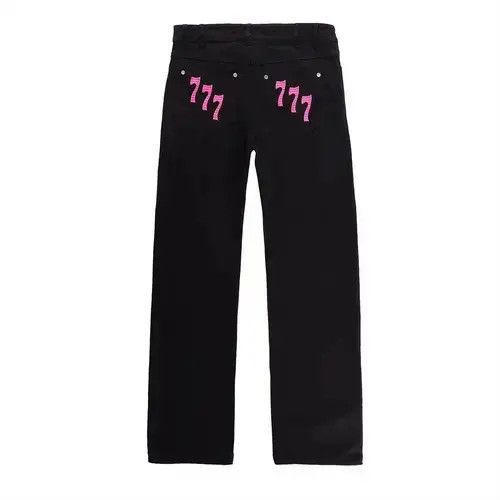 Japanese Brand VIBE 777 Black Denim Jeans Size US 34 / EU 50 - 3 Thumbnail
