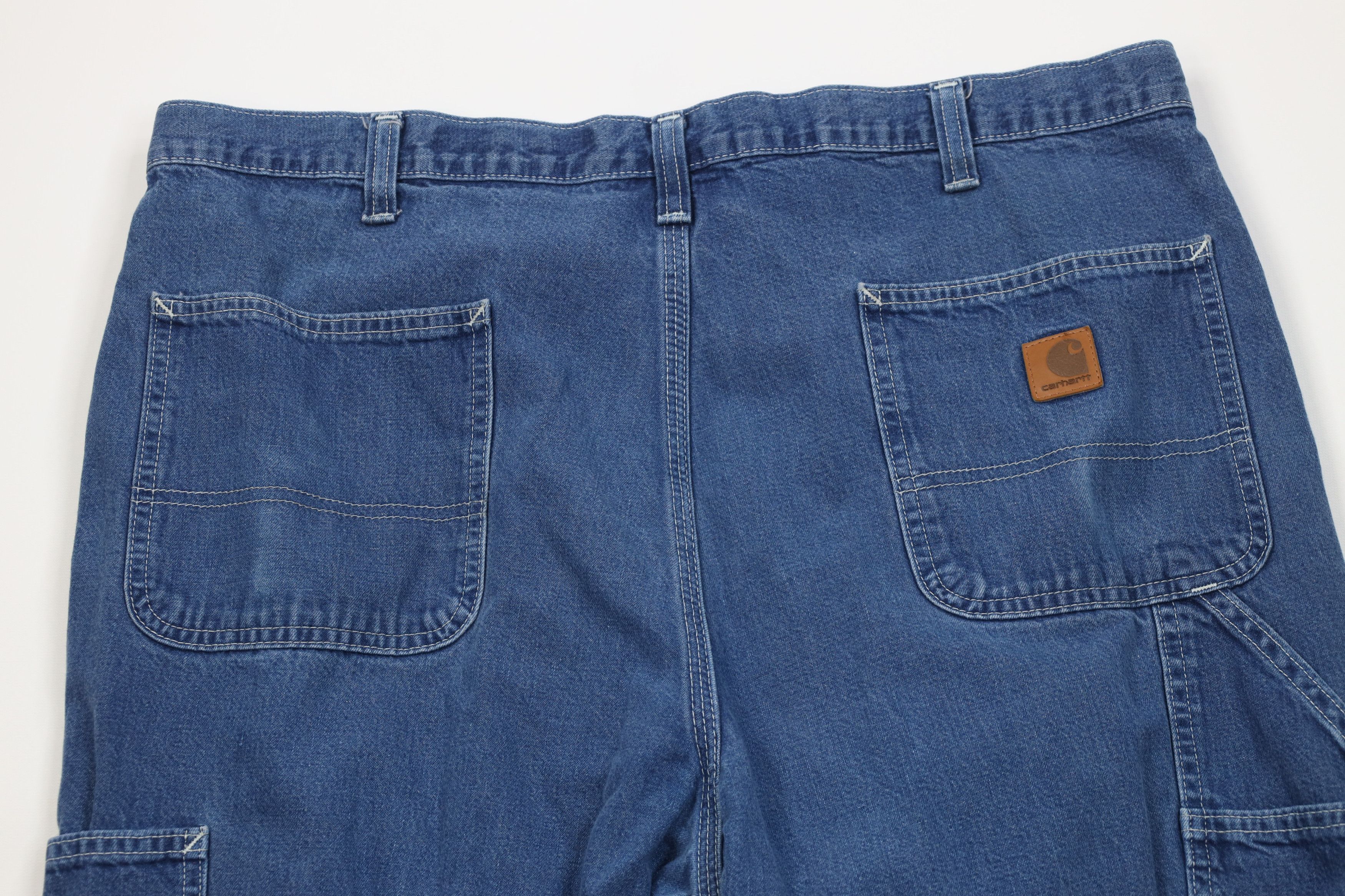 Carhartt Vintage Y2K Carhartt Wide Leg Dungaree Denim Jeans Blue Size US 40 / EU 56 - 13 Thumbnail