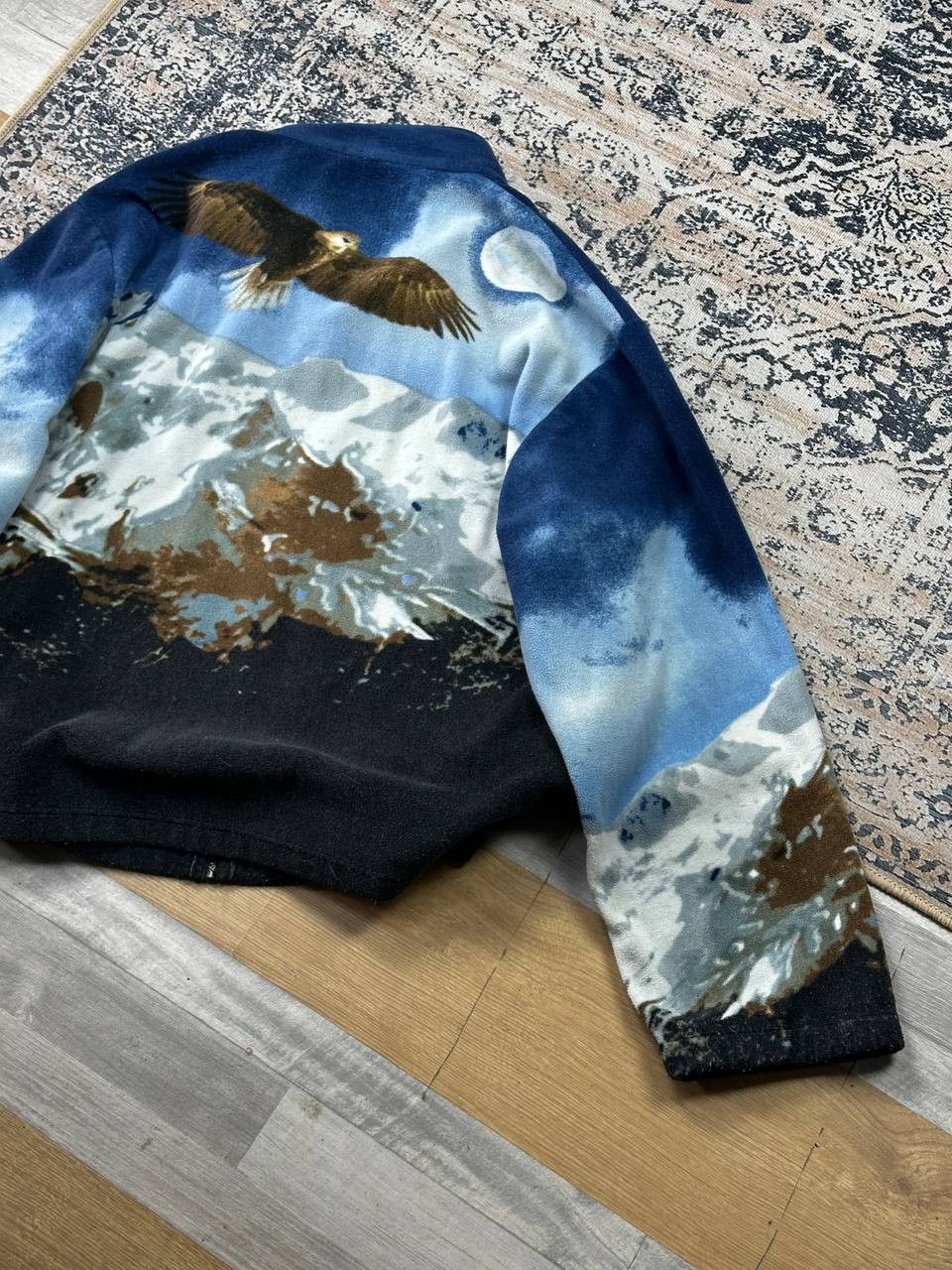 Vintage Vintage Printed Eagle USA Fleece Jacket Outdoor Size US XXL / EU 58 / 5 - 12 Thumbnail