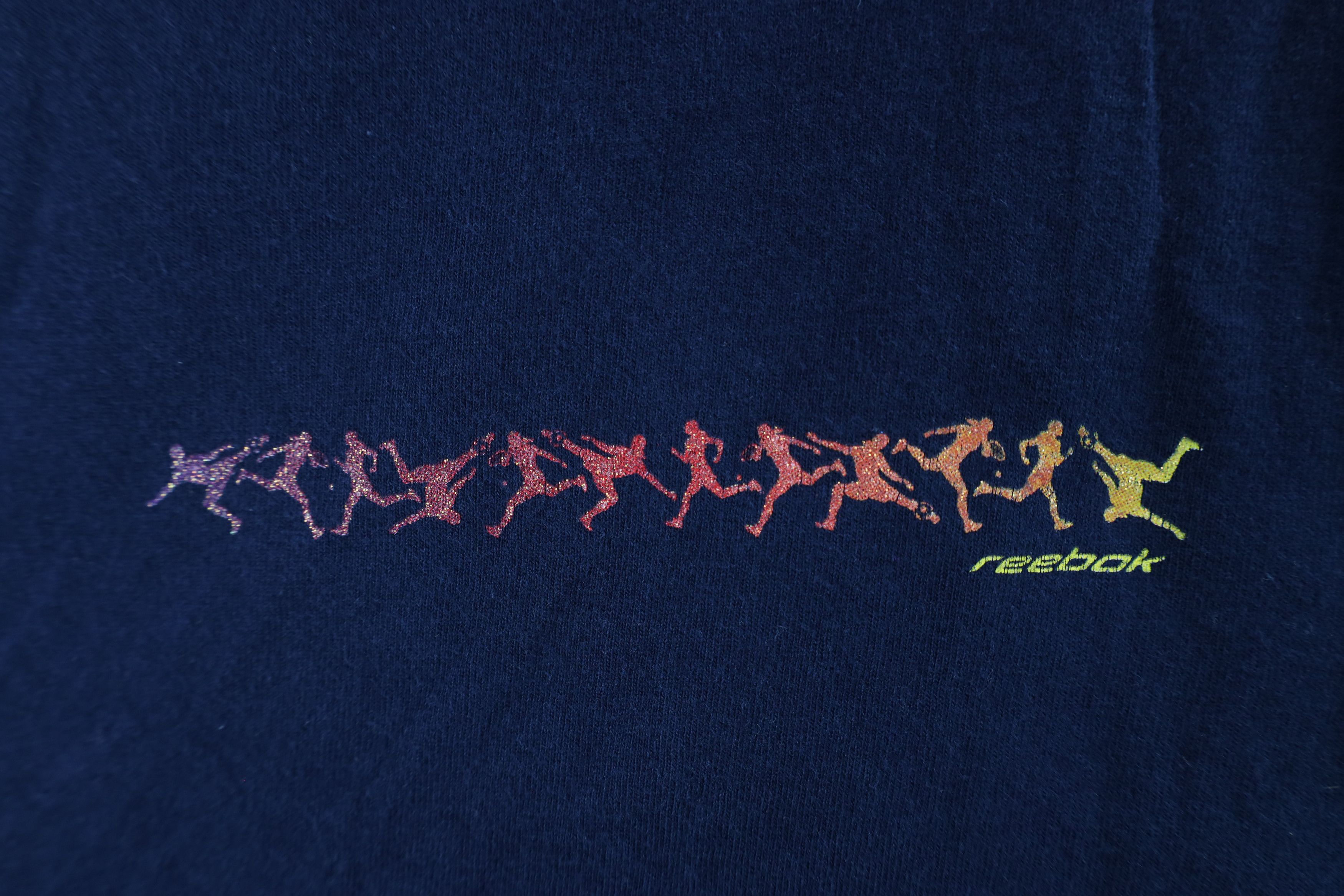 Reebok × Vintage Vintage 90s Reebok Spell Out Sports Short Sleeve T-Shirt Size L / US 10 / IT 46 - 4 Thumbnail