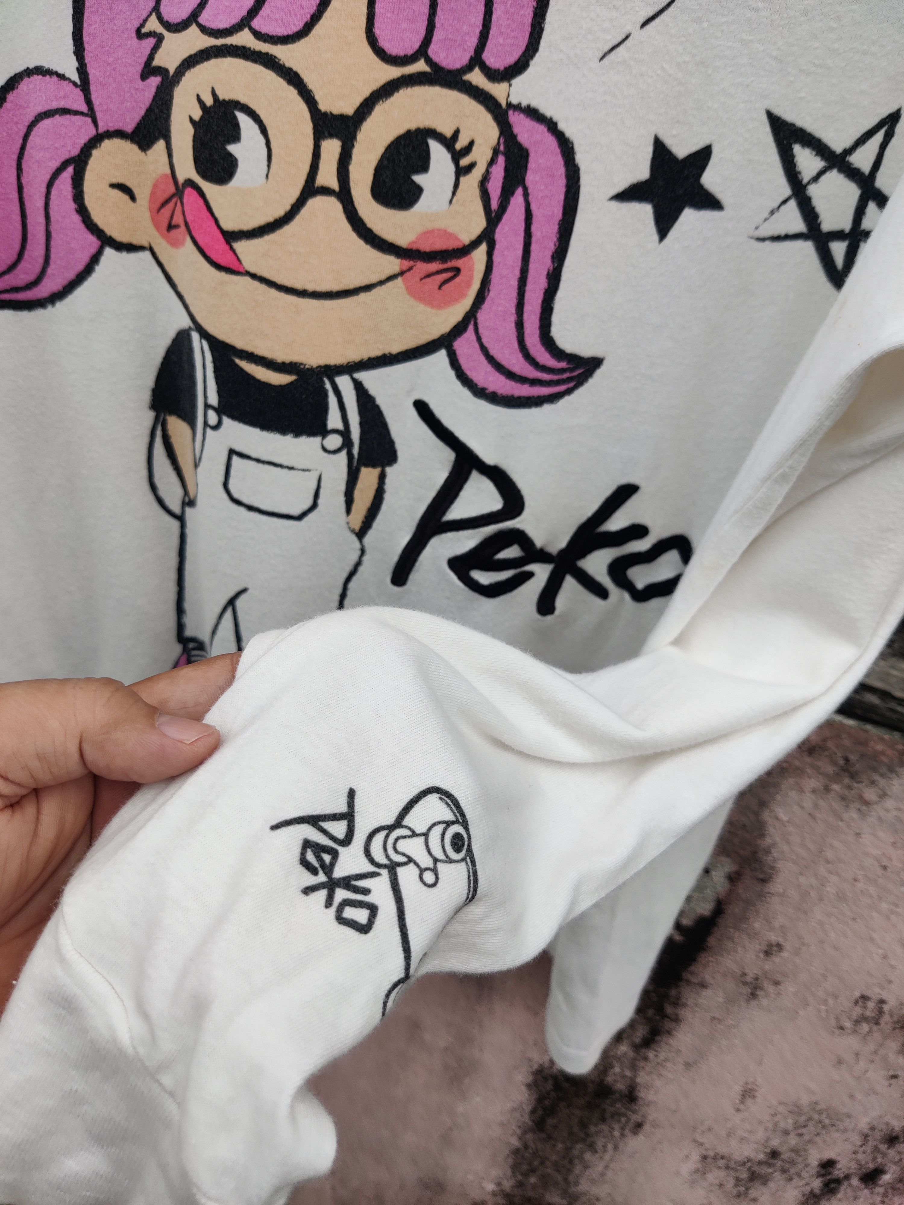 Japanese Brand Peko & Poko Fujiya Anime Skateboard Girl Shirt Size US XL / EU 56 / 4 - 3 Thumbnail